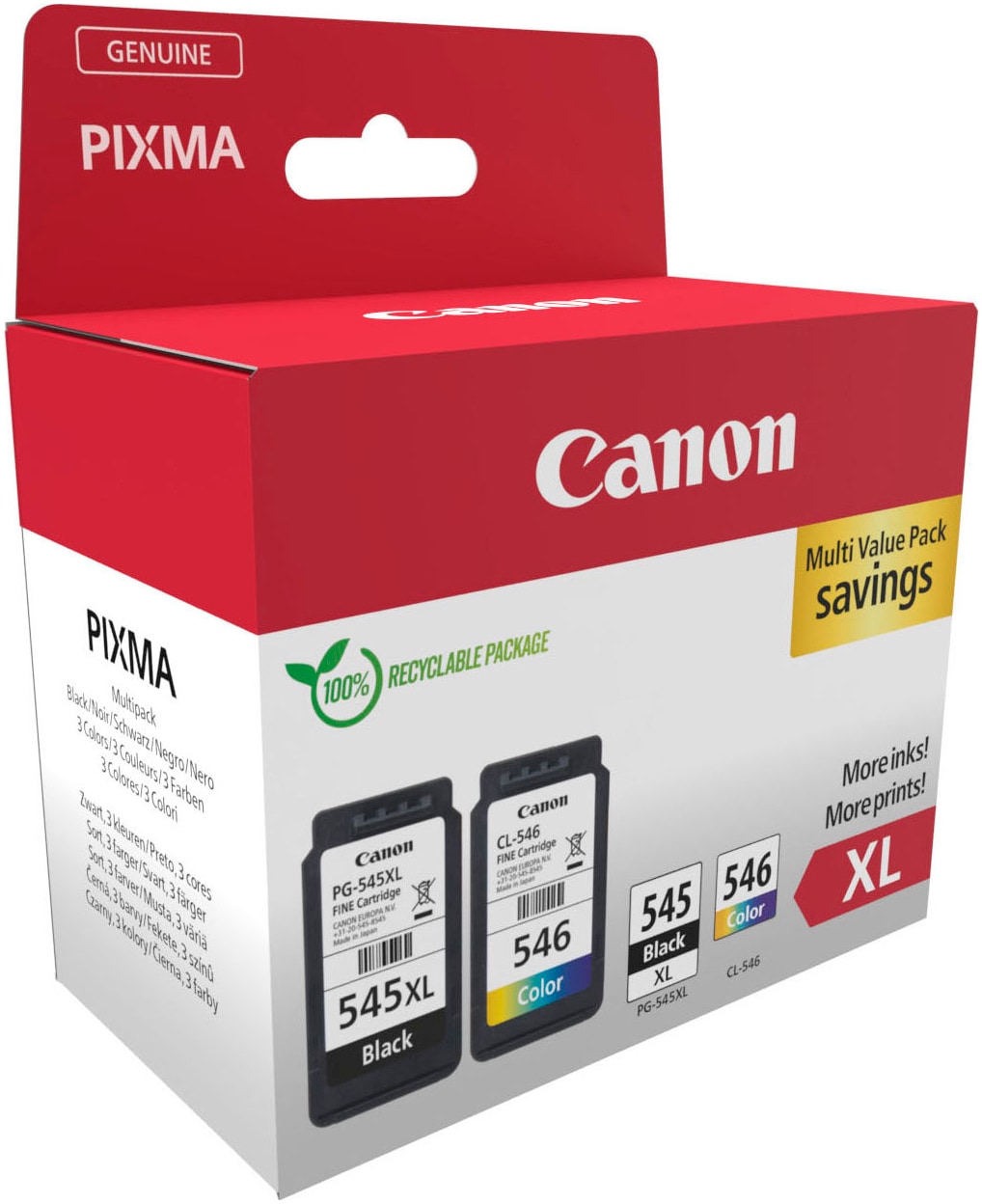 Canon Tintenpatrone »PG-545XL/CL-546XL + Photo Value Pack«