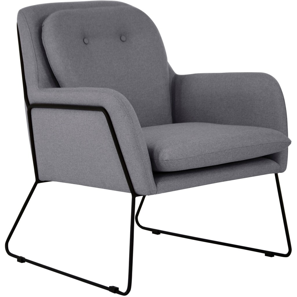 INOSIGN Sessel »Flin«, mit Knöpfen und Kissenoptik im Rücken