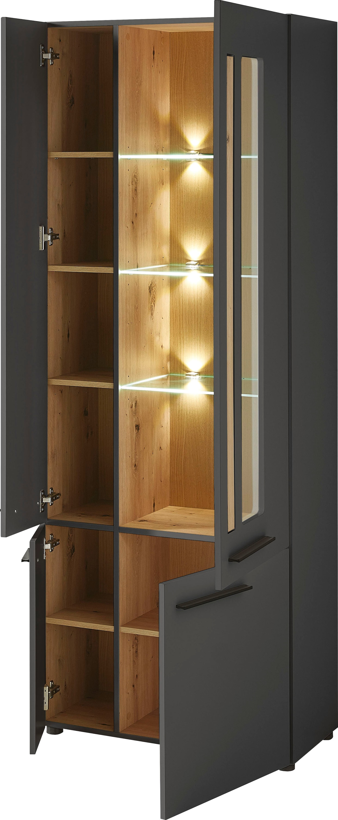 Innostyle Standvitrine »Loft Two«, mit Beleuchtung inkl. Jelmoli-Versand Soft-Close-Funktion, kaufen | online