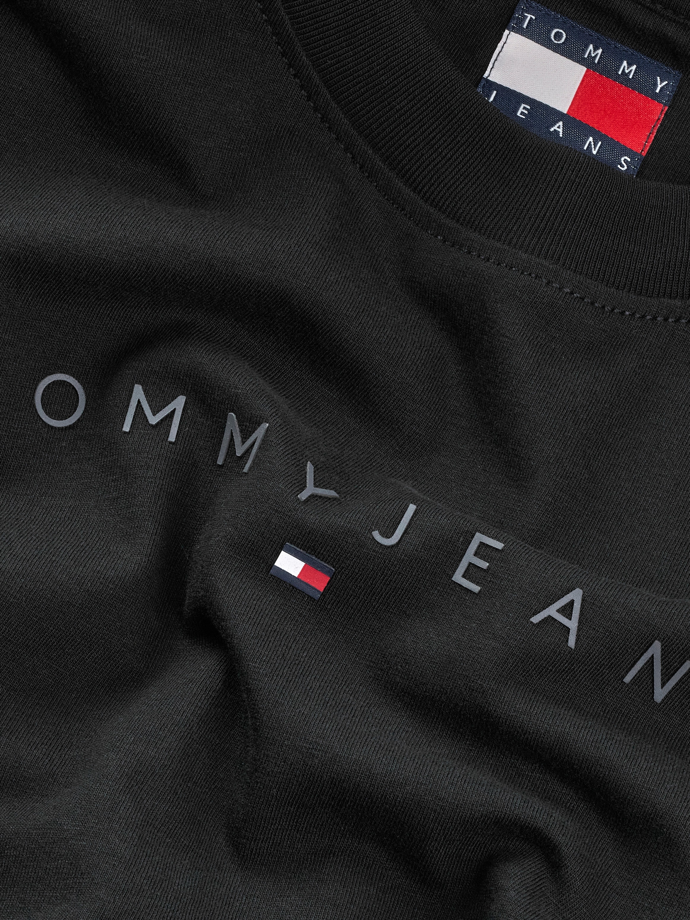 Tommy Jeans Curve T-Shirt »TJW SLIM TONAL LINEAR TEE EXT«, in Grossen Grössen, Logodruck, Figurbetont