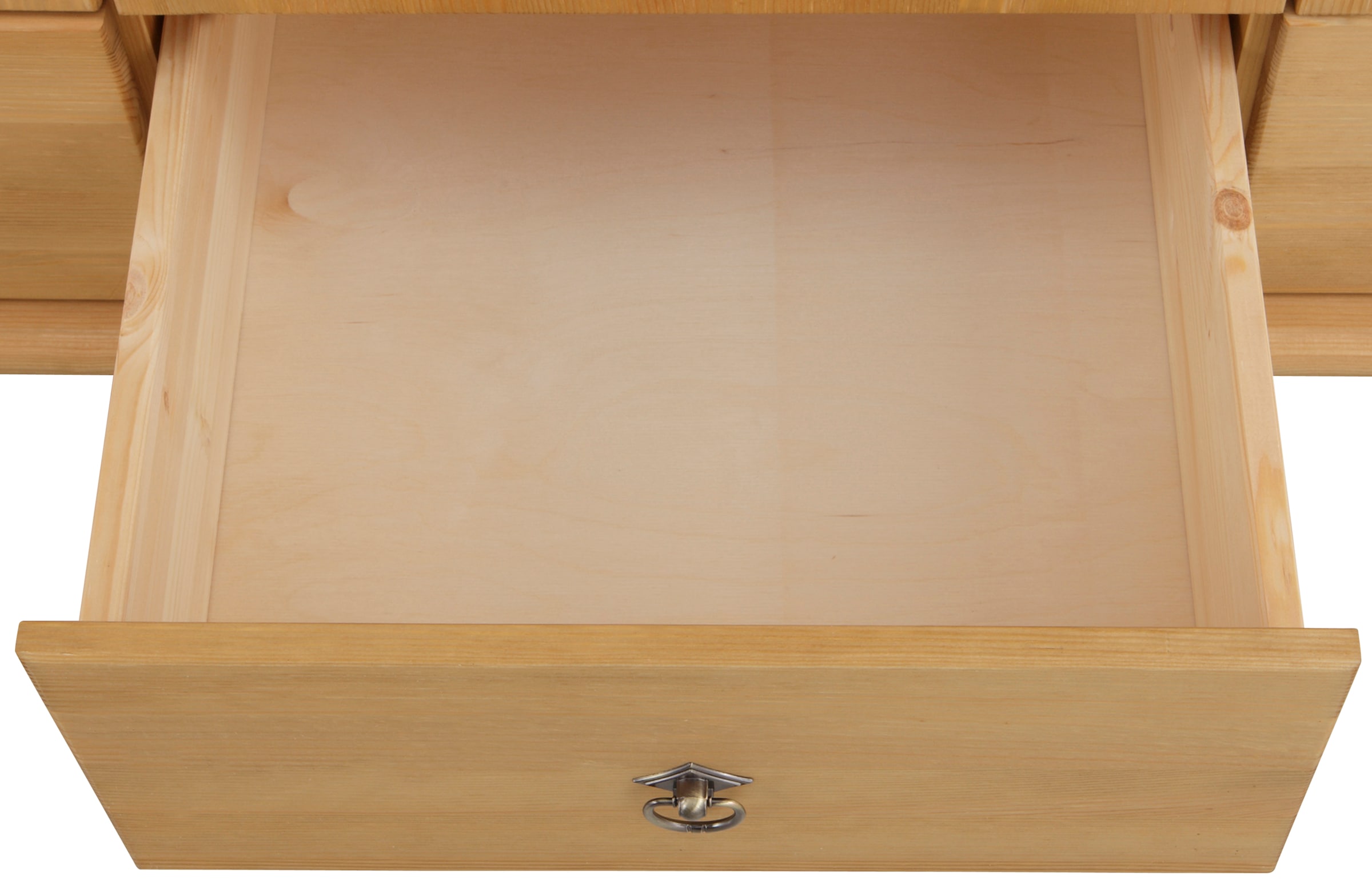 Home affaire Kleiderschrank »Tessin«, (B/H/T ca. 245/191/59 cm), Breite 245 cm, Kiefer massiv, mit Spiegel