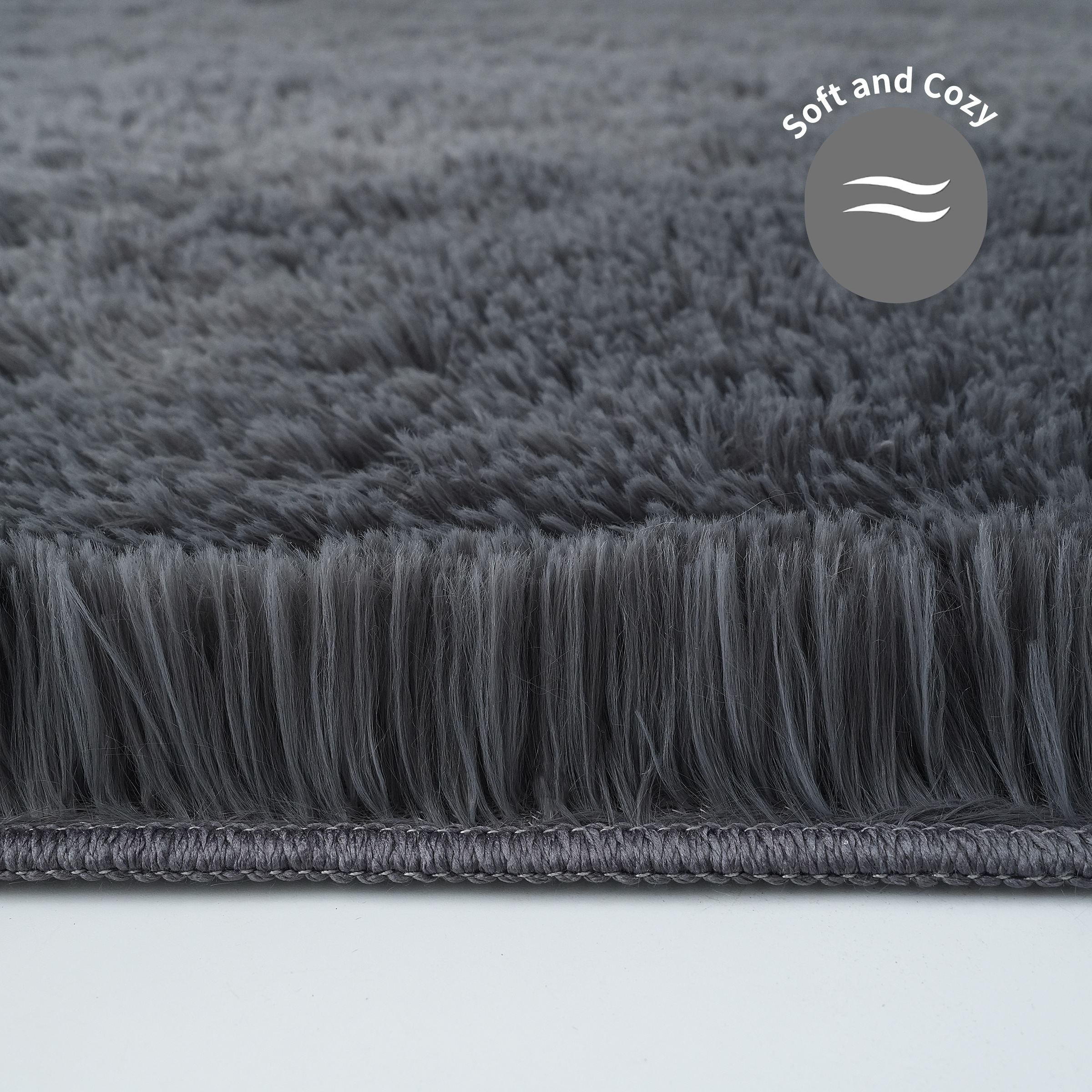 my home Hochflor-Teppich »Leava, besonders weich und kuschelig, leichter Glanz«, rechteckig, 37 mm Höhe, uni, Mikrofaser Teppiche, Plüsch, Wohnzimmer, Schlafzimmer, Esszimmer