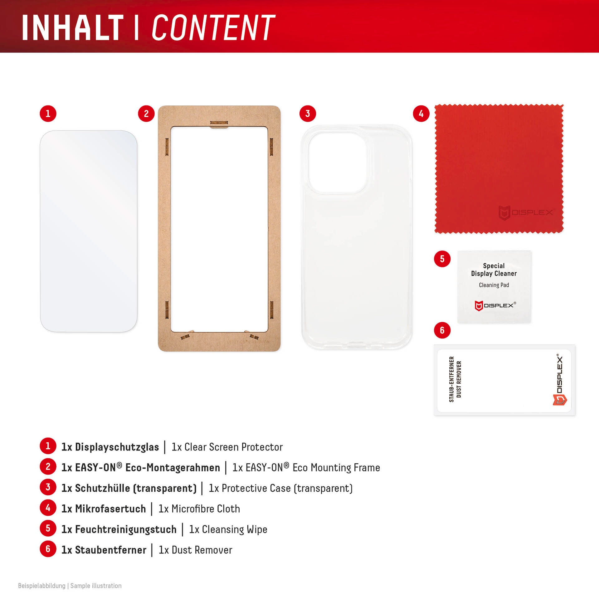 Displex Displayschutzglas »Real Glass + Case«, für Samsung Galaxy S24 FE, Displayschutzfolie, Schutzfolie, Bildschirmschutz, kratz- & stossfest
