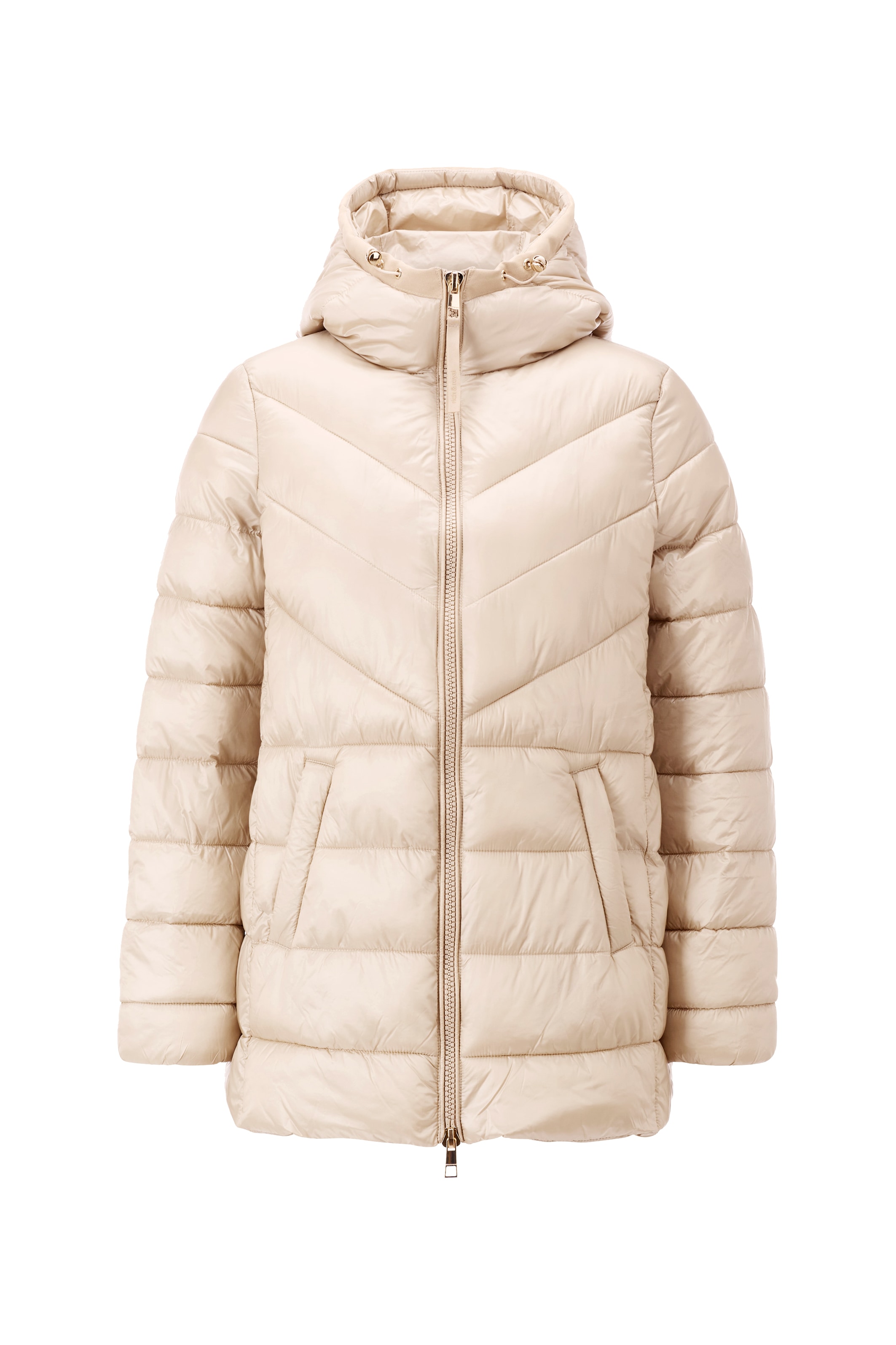 RICHROYAL Steppjacke, mit Kapuze, mit 2-Wege-Reissverschluss