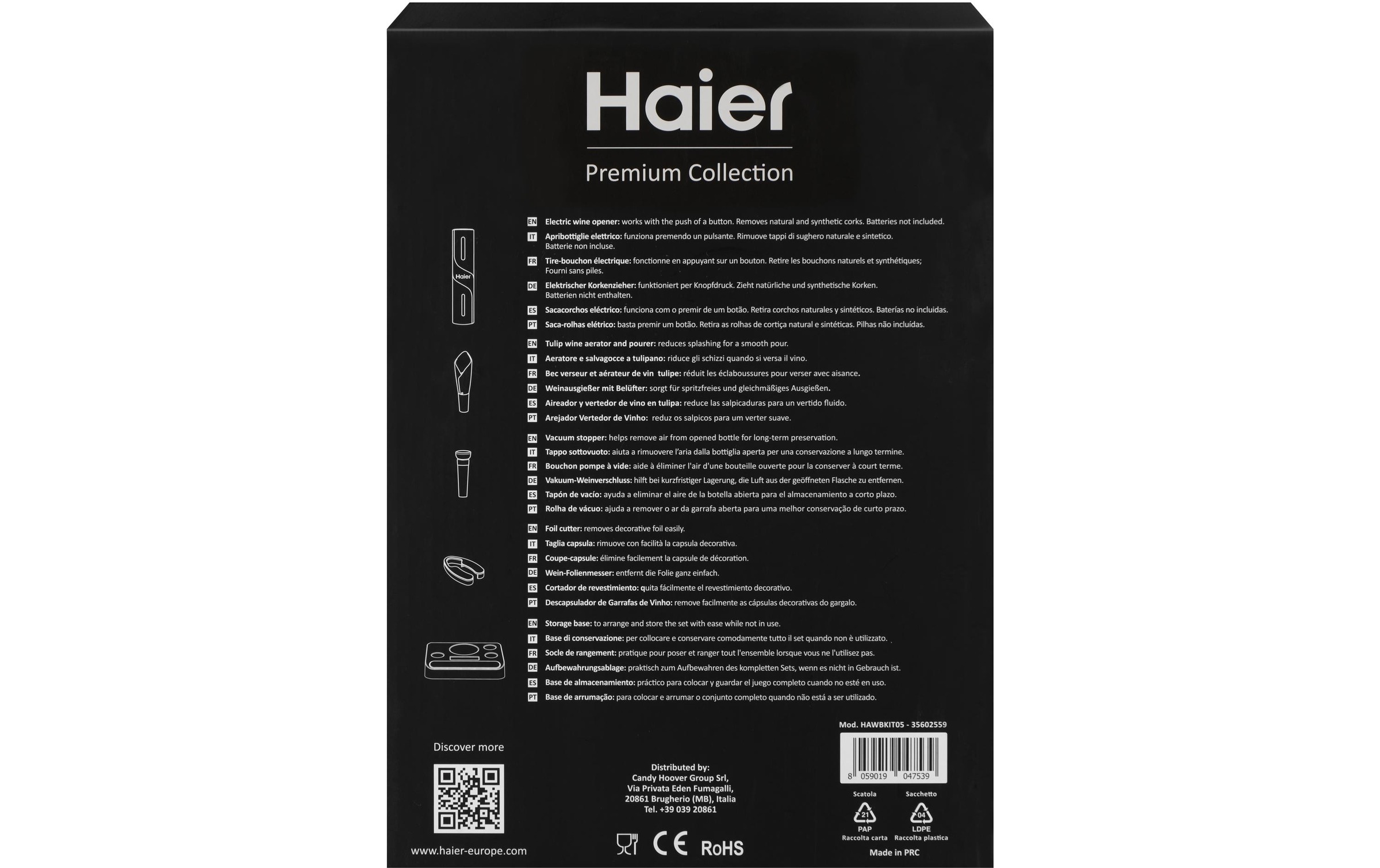 Haier Flaschenausgiesser