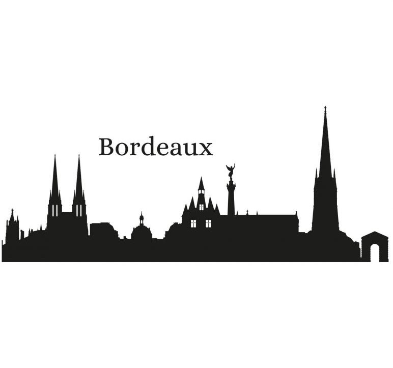 Wandtattoo St.) Jelmoli-Versand Wall-Art Skyline »Stadt Bordeaux kaufen (1 online 120cm«, |
