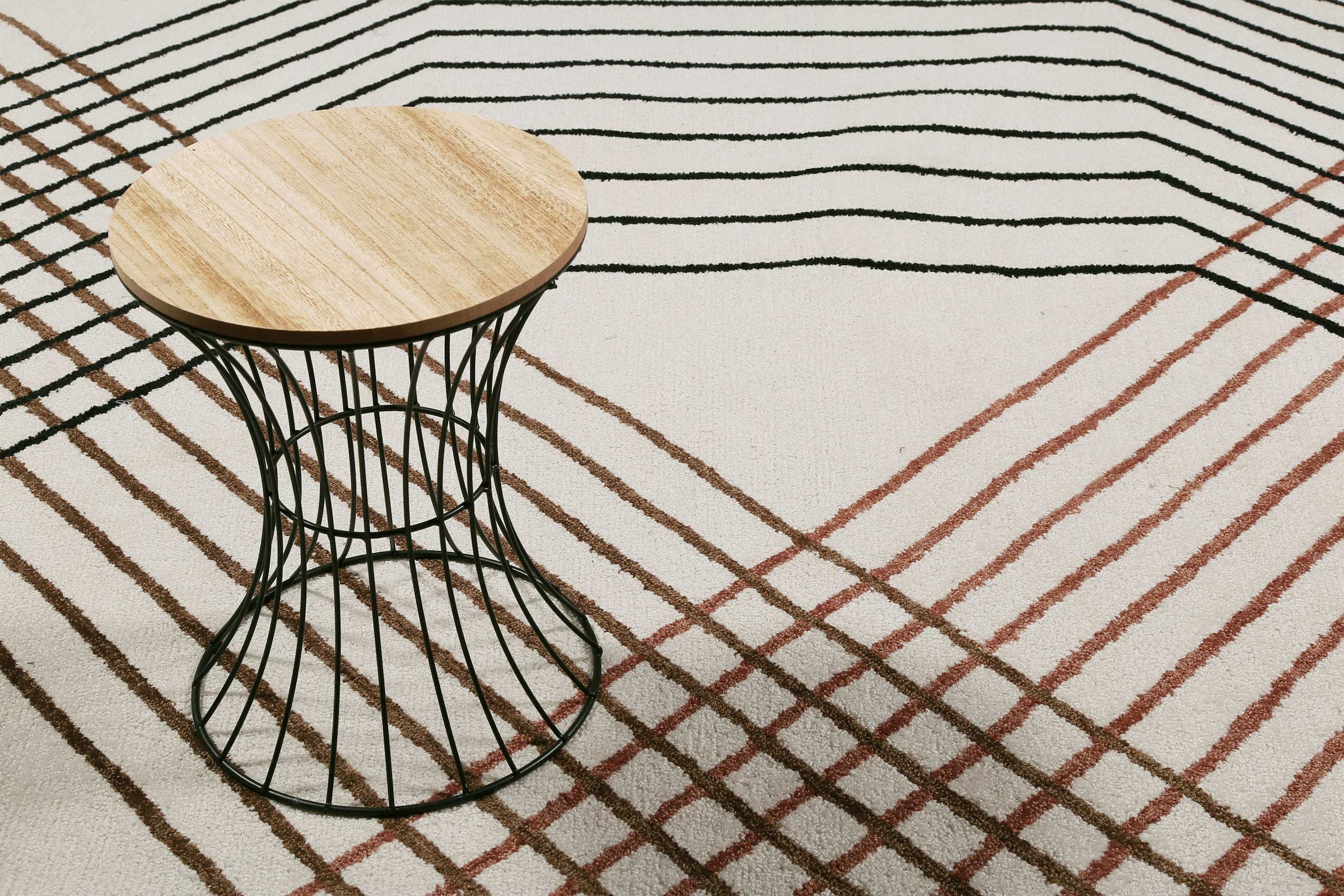 Esprit Teppich »Bass  ESP-39865«, rechteckig, 8 mm Höhe, modern, nachhaltig, handgetuftet, Linien Muster, Wohn-, Schlafzimmer