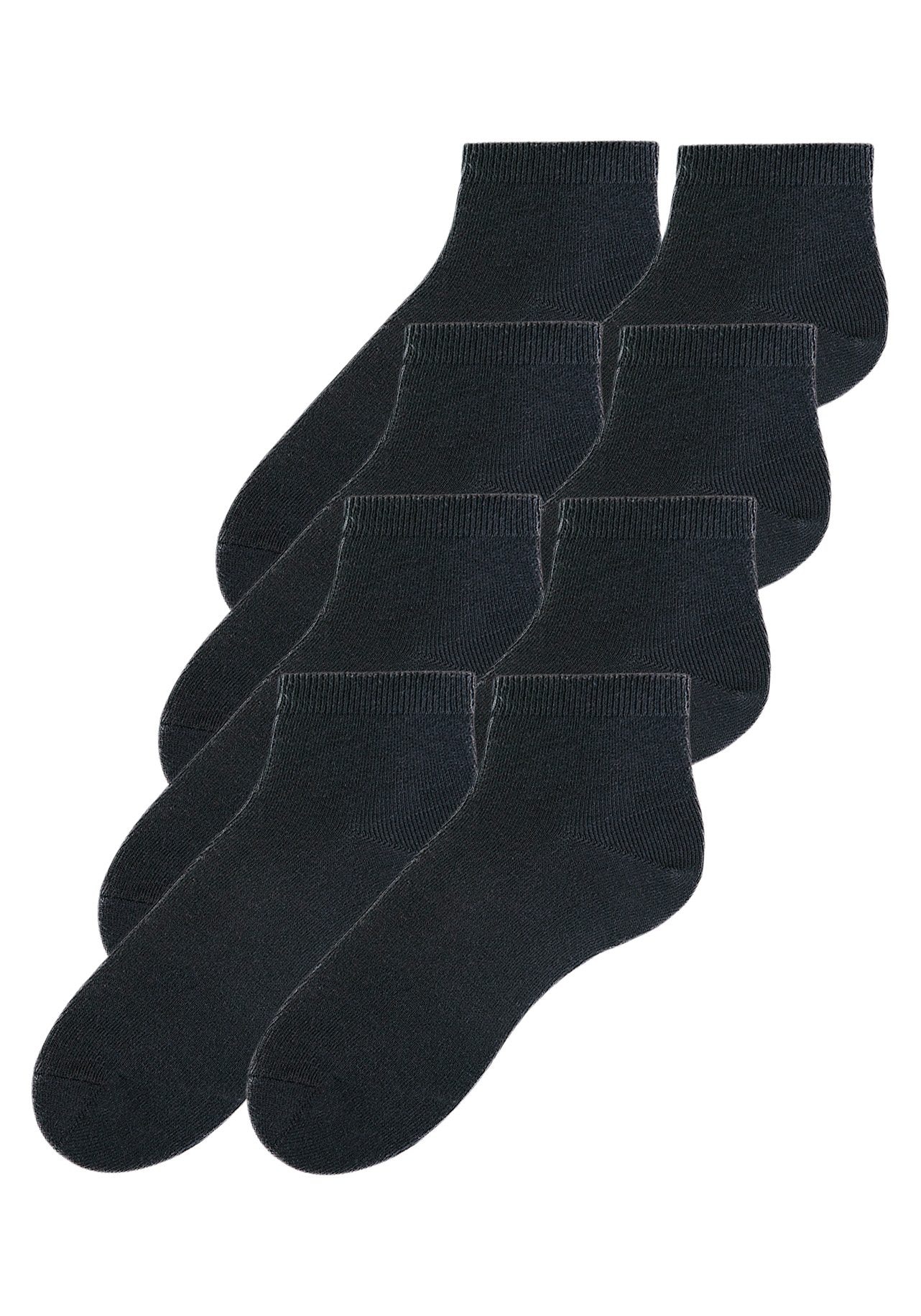 Go in Kurzsocken, (Set, 8 Paar), uni in Basic Farben