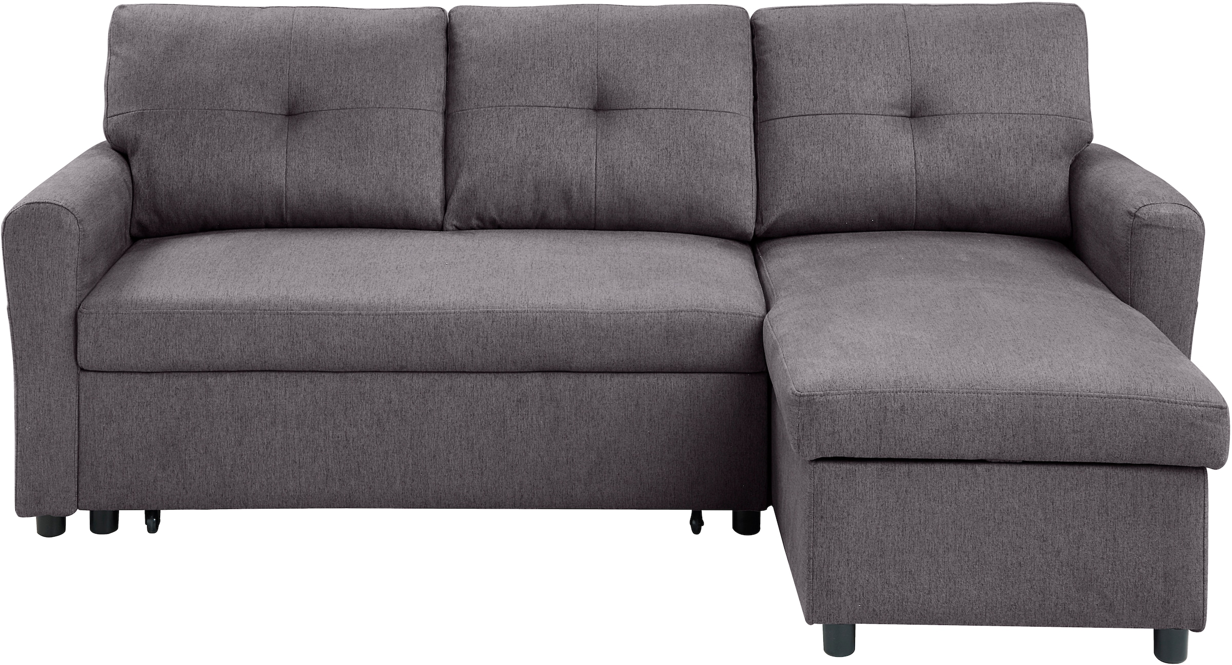 ATLANTIC home collection Schlafsofa »Gustavo L-Form«, mit Schlaffunktion, Stauraum & seitlichen Taschen