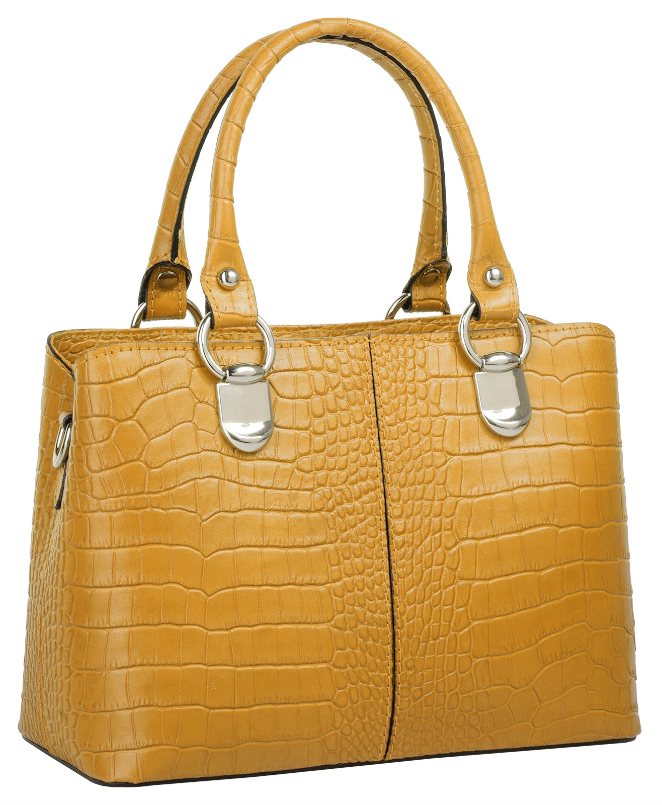 Cluty Umhängetasche, echt Leder, Made in Italy