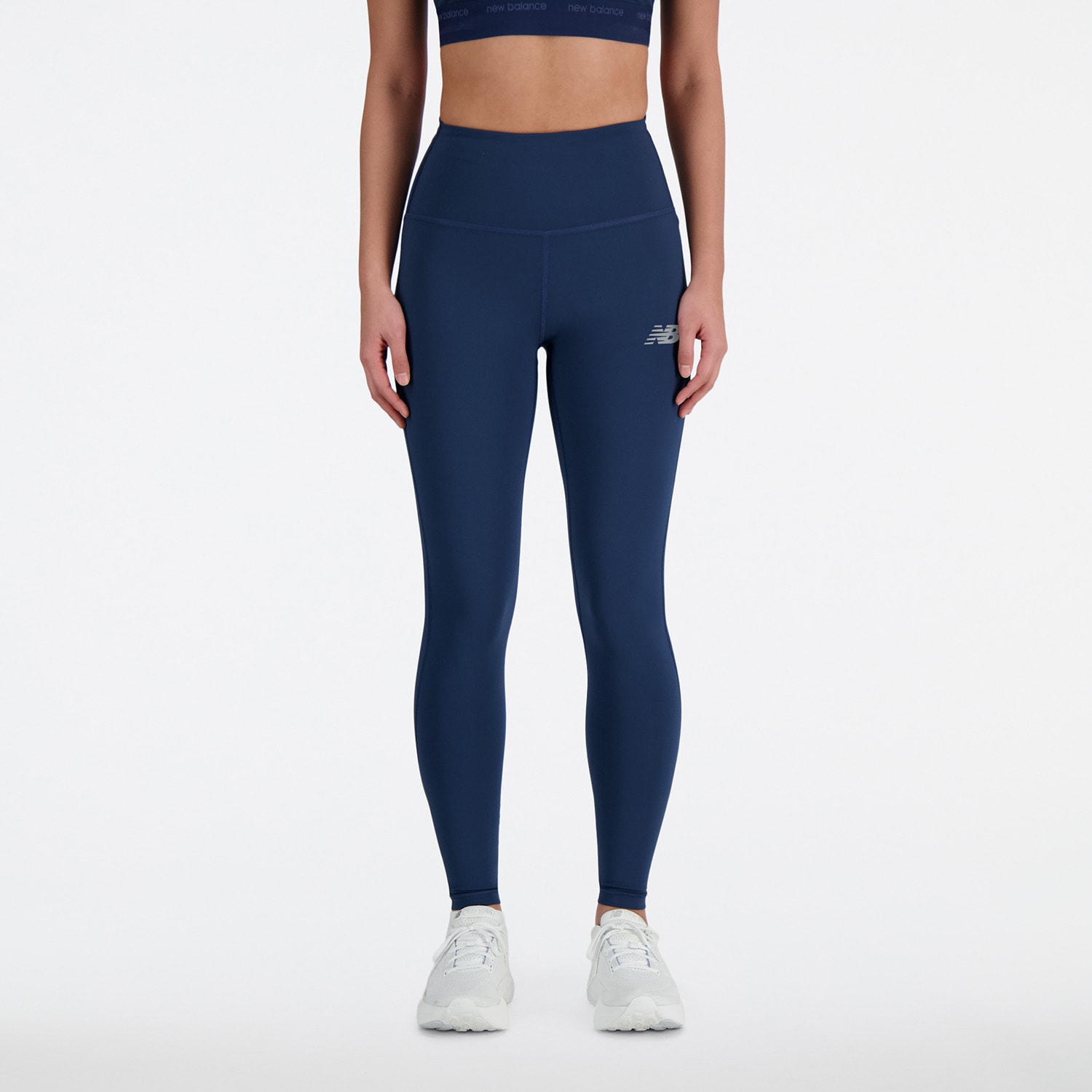 New Balance Lauftights »Sleek High Rise Legging 27"«, mit Label