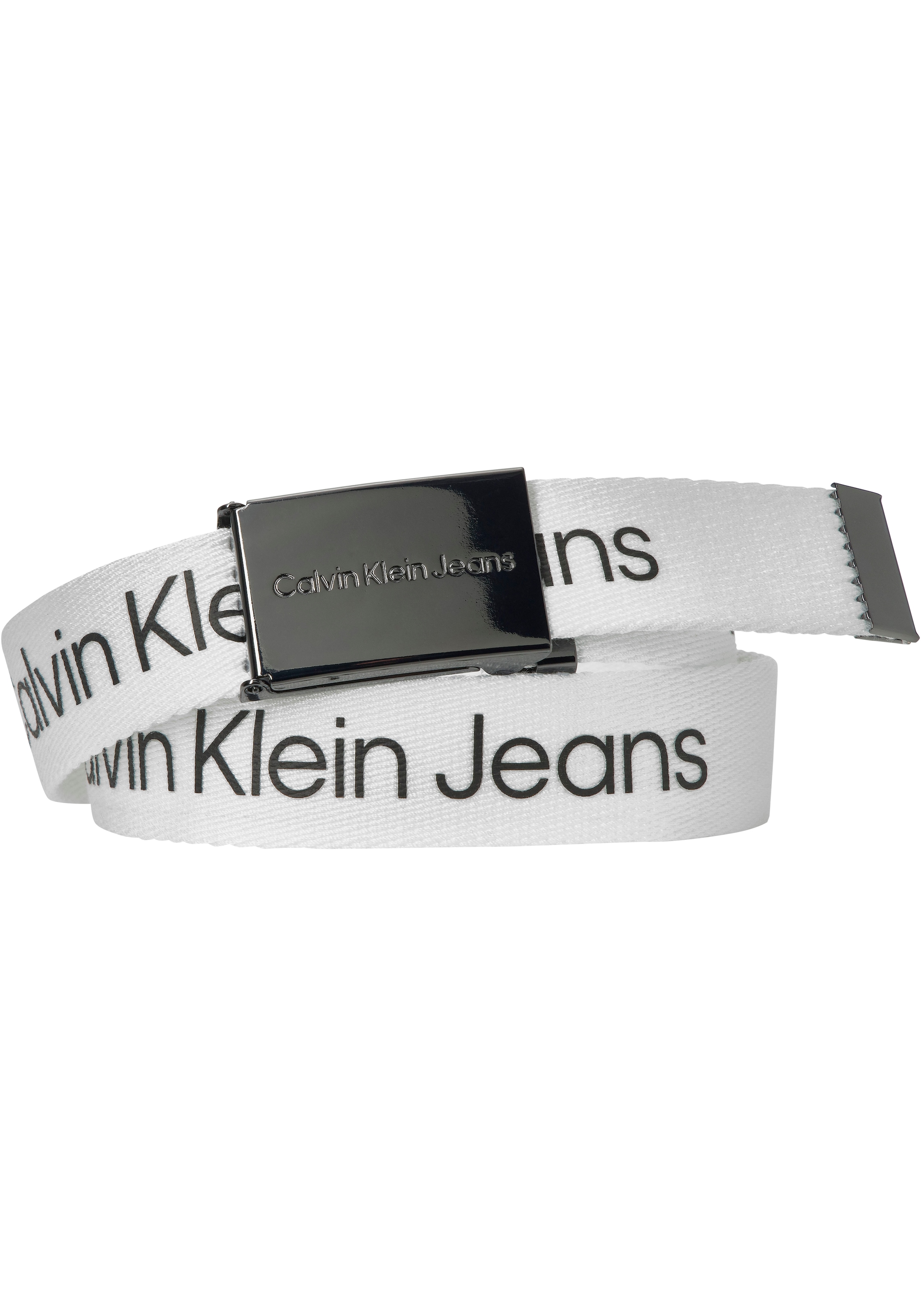 Calvin Klein Jeans Koppelgürtel »CANVAS LOGO METALLIC BUCKLE BELT«, für Kinder bis 16 Jahre