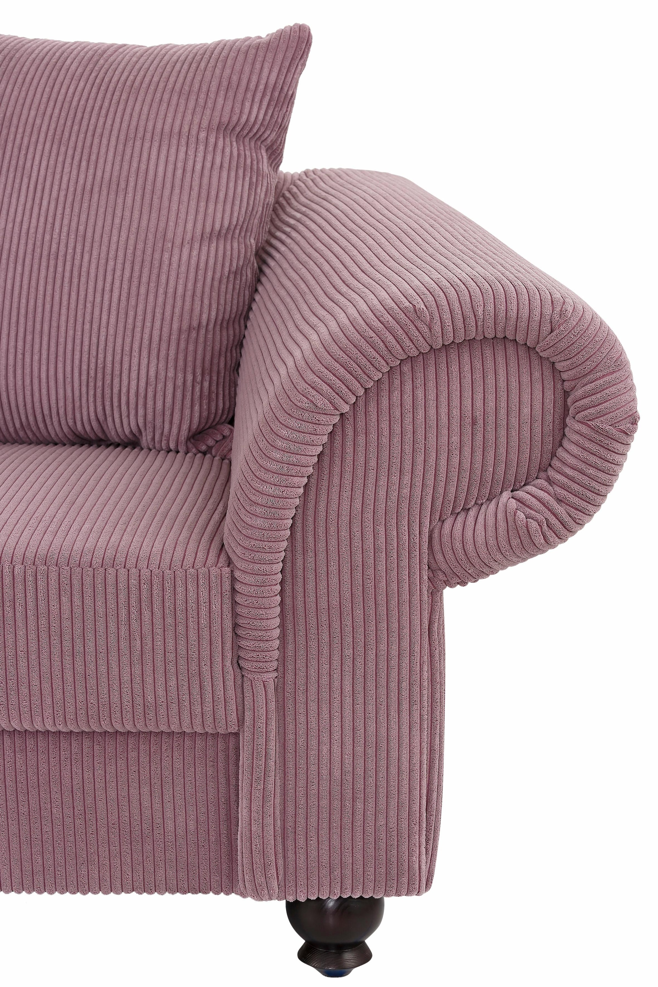 Home affaire Big-Sofa »King Henry Mega Sofa, viel Platz, Breite 242cm, Federkern«, in legerer Polsterung und vielen losen Kissen