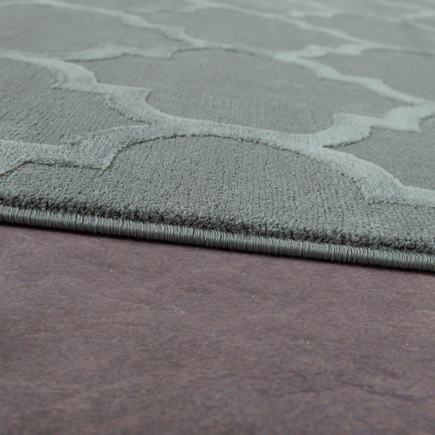 Paco Home Teppich »Theresa 391«, rechteckig, 16 mm Höhe, Kurzflor mit 3D-Design, Wohnzimmer