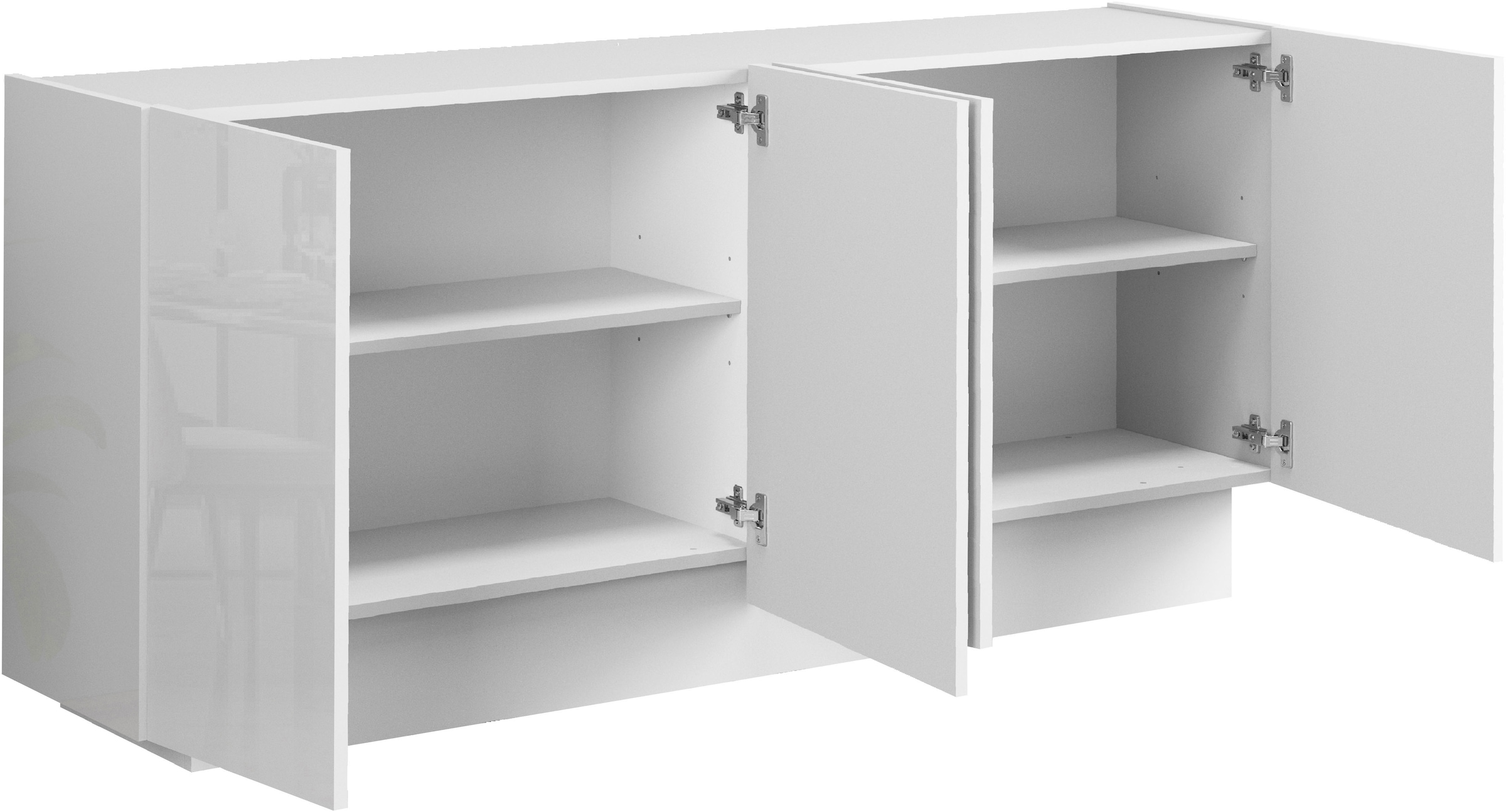 INOSIGN Sideboard »VELA, Sideboard, Breite 160 cm, Design mit schrägen Türen«, (1 St.), Made in Italy, Masse-B/T/H: 160x35x75,Sideboard, Anrichte, Kommode