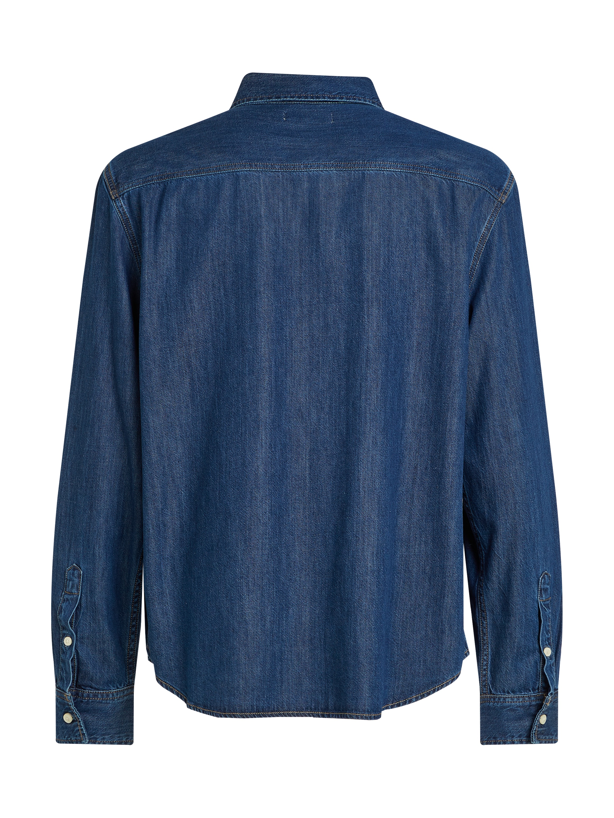 Calvin Klein Jeans Jeanshemd »REGULAR DENIM SHIRT«, Logostickerei, Brusttasche
