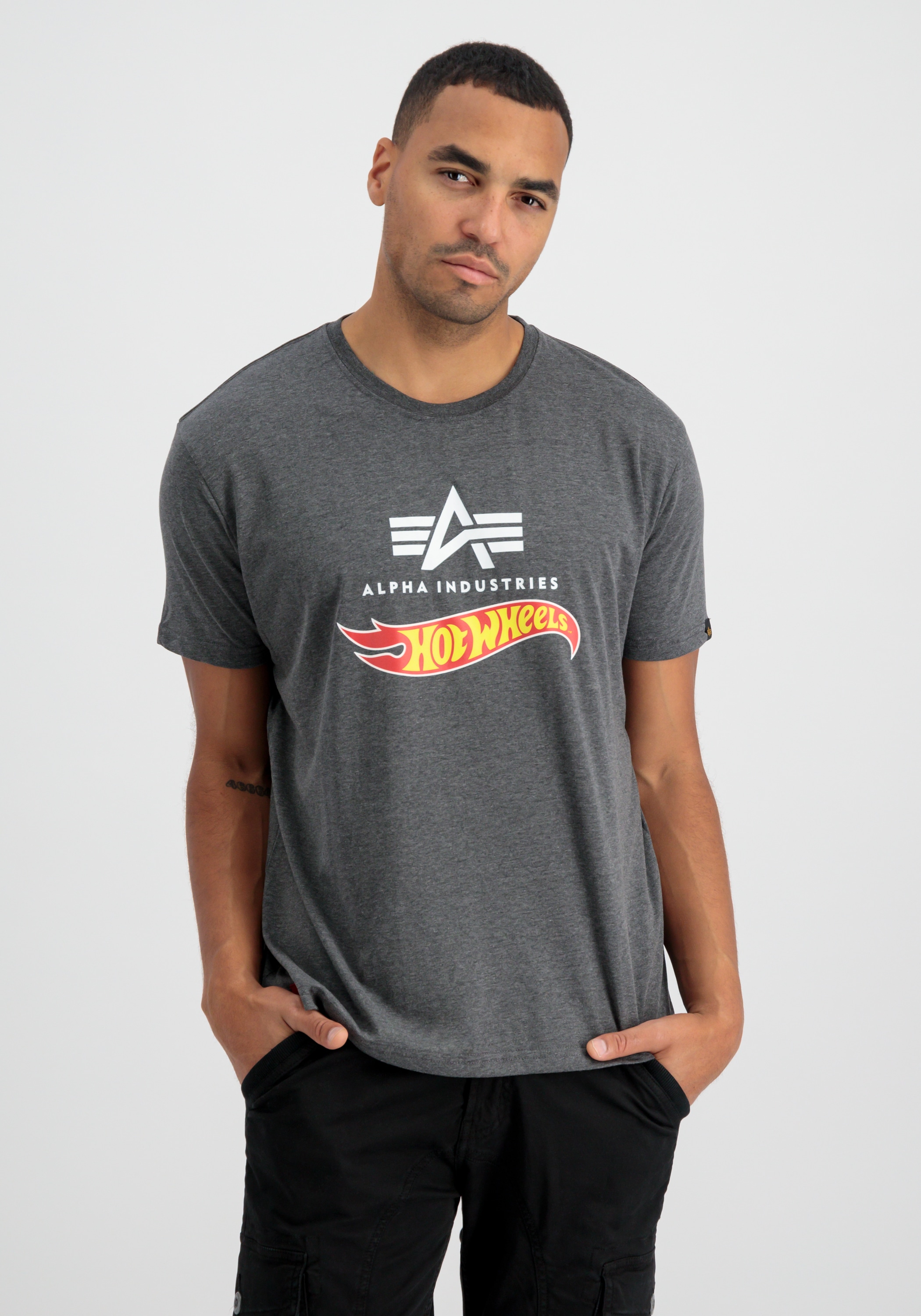 Longsleeve »Alpha Industries Men - T-Shirts Hot Wheels Flag T-Shirt«