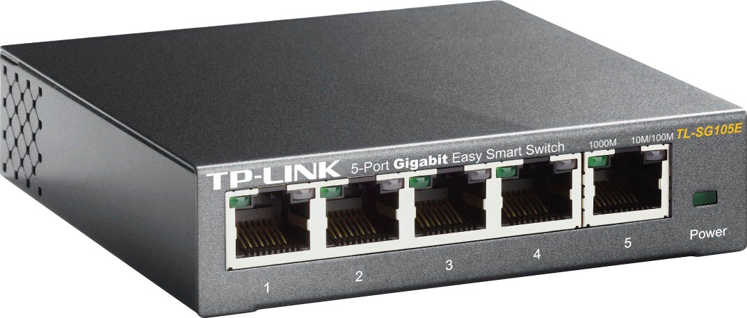 TP-Link Netzwerk-Switch »TL-SG105E 5-Port«, (1 St.)