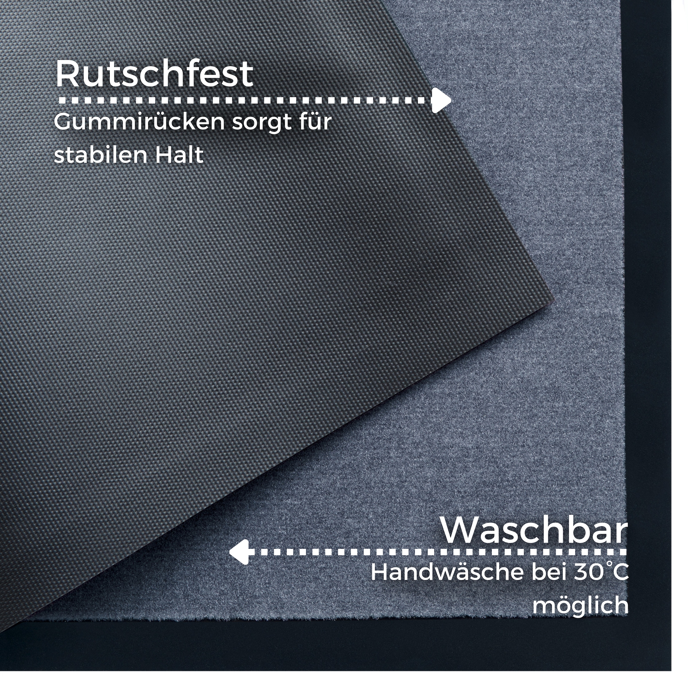 HANSE Home Fussmatte »Magne«, rechteckig, 5 mm Höhe, Schmutzfangmatte, Türmatte, In- und Outdoor, Schrift, Läufer, waschbar