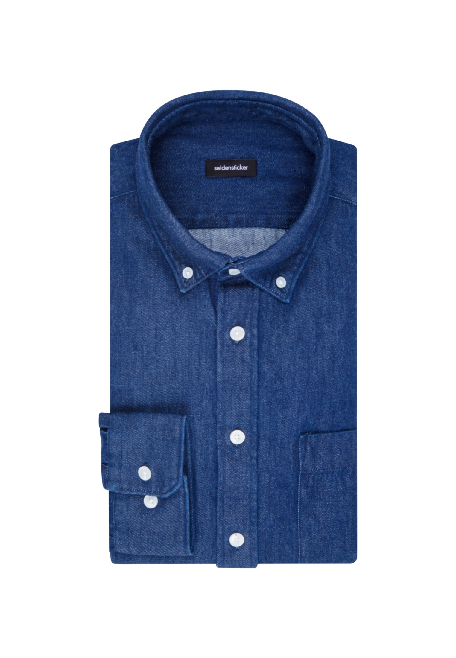 seidensticker Businesshemd »Schwarze Rose«, Regular Langarm Button-Down-Kragen Uni
