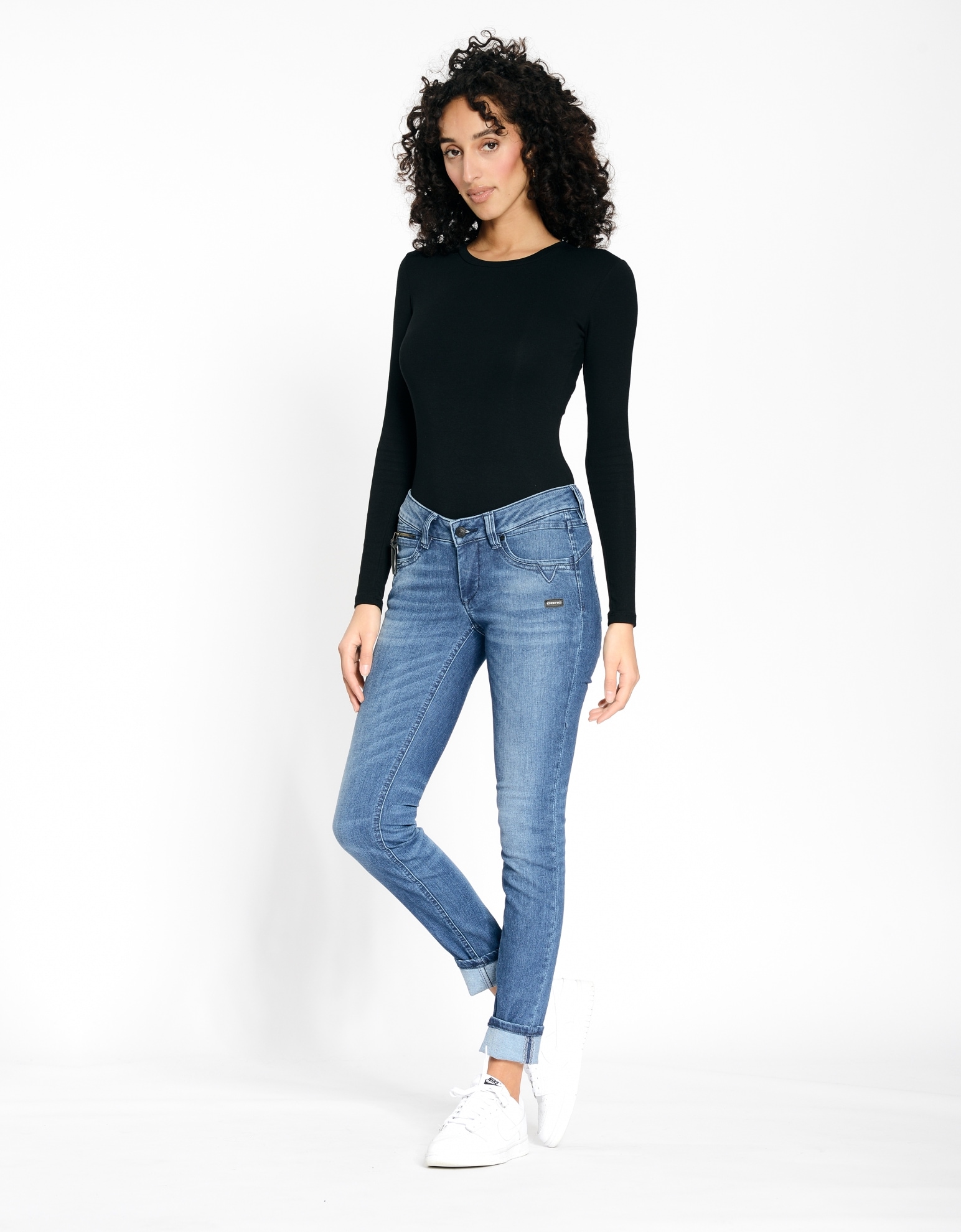 GANG Skinny-fit-Jeans »94NIKITA«, mit Zipper-Detail an der Coinpocket