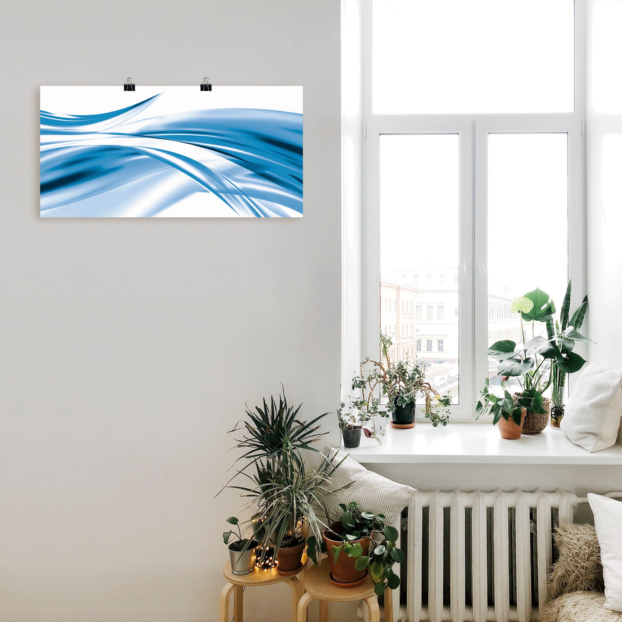 Artland Wandbild »Schöne Welle - Abstrakt«, Gegenstandslos, (1 St.), als Alubild, Leinwandbild, Wandaufkleber oder Poster in versch. Grössen