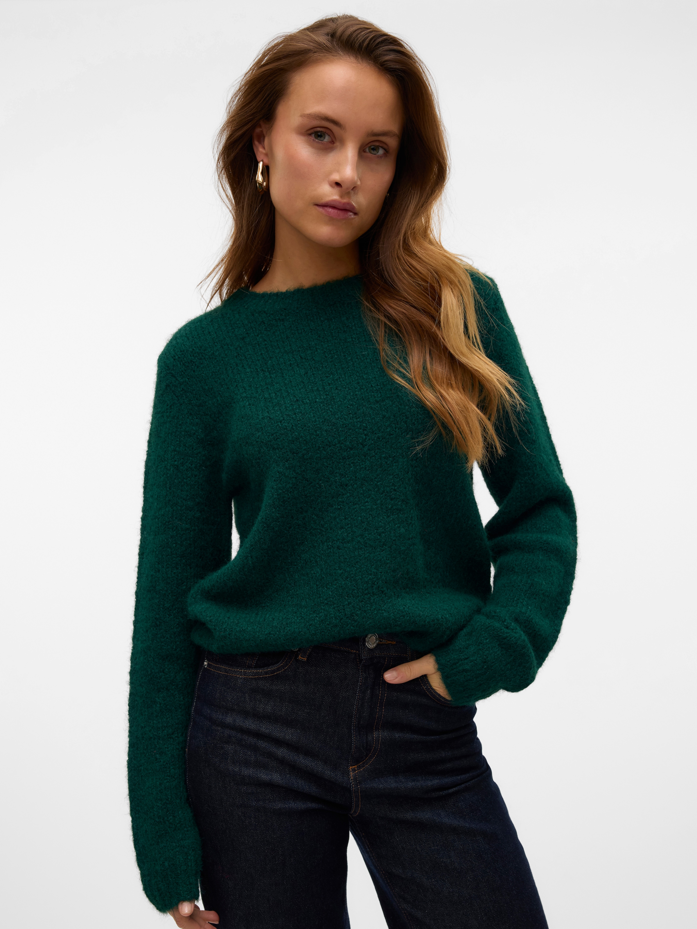 Vero Moda Strickpullover »VMNOVAH LS O-NECK PULLOVER GA NOOS«
