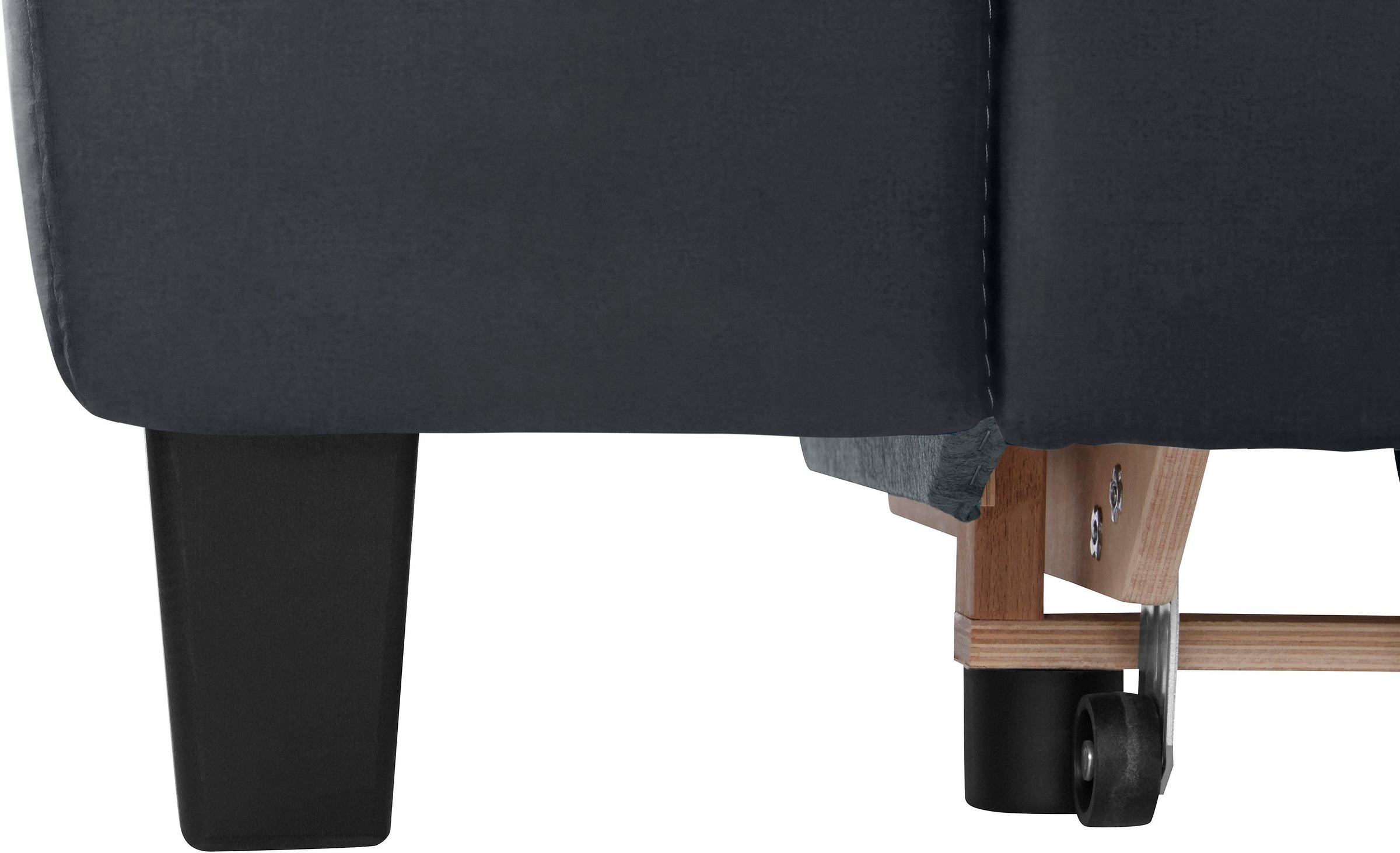 COTTA Polstergarnitur »Morven L-Form«, (Set), Set bestehend aus: Ecksofa mit Kopfteilverstellung & Hocker