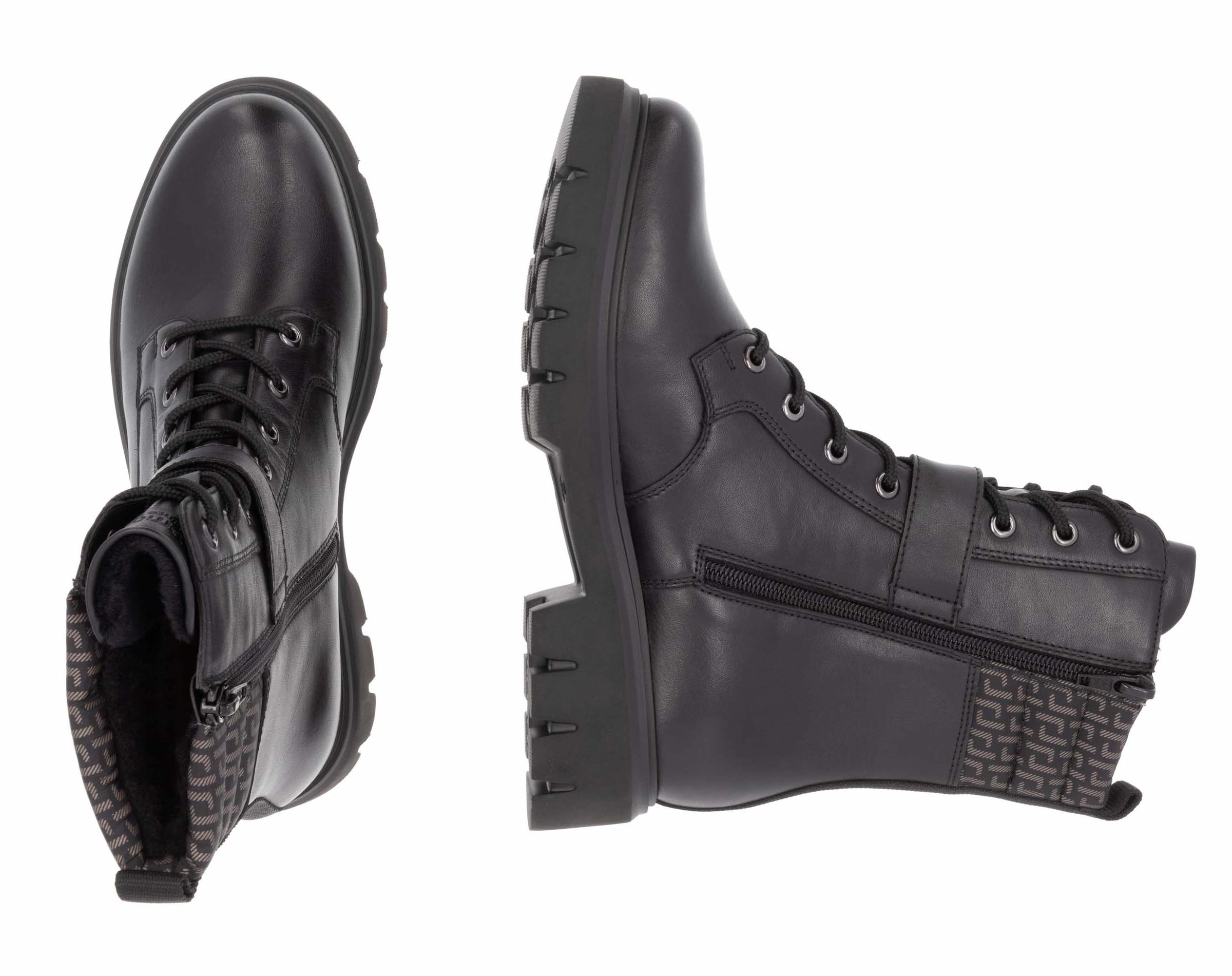 Remonte Winterstiefelette, Blockabsatz, Winterboots, Schnürboots mit Innenreissverschluss