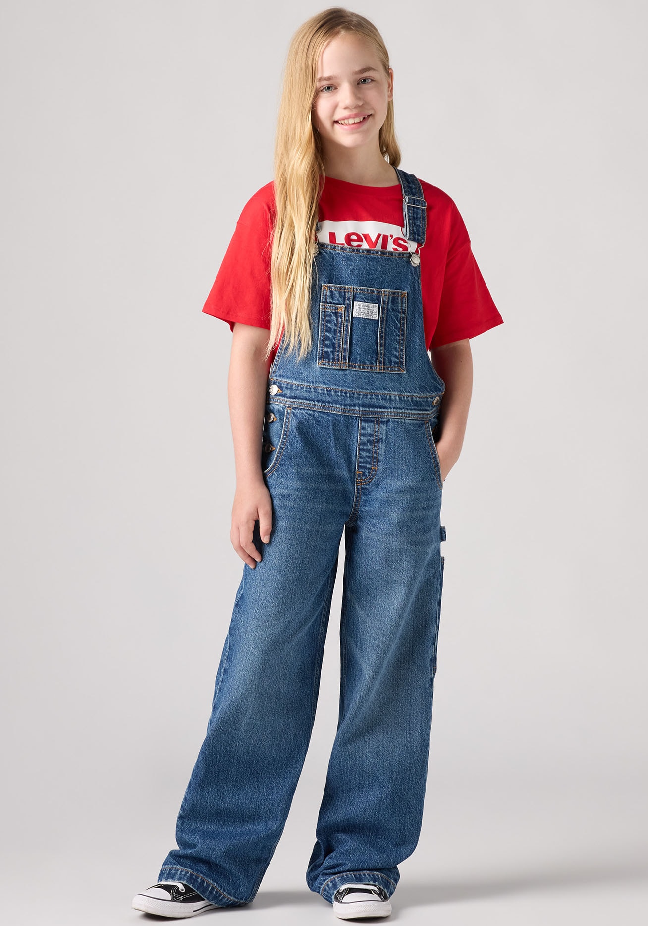 Levi's® Kids Jeanslatzhose »LVG BAGGY OVERALL«, for GIRLS