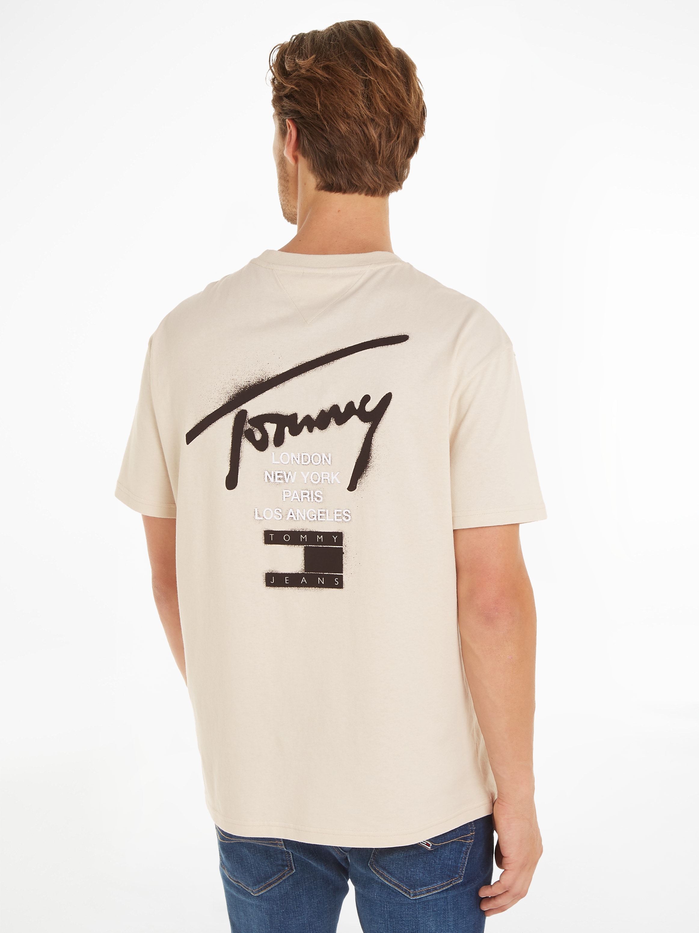 Tommy Jeans T-Shirt »TJM REG GRAFFITI SIG TEE EXT«, mit Logoschriftzug