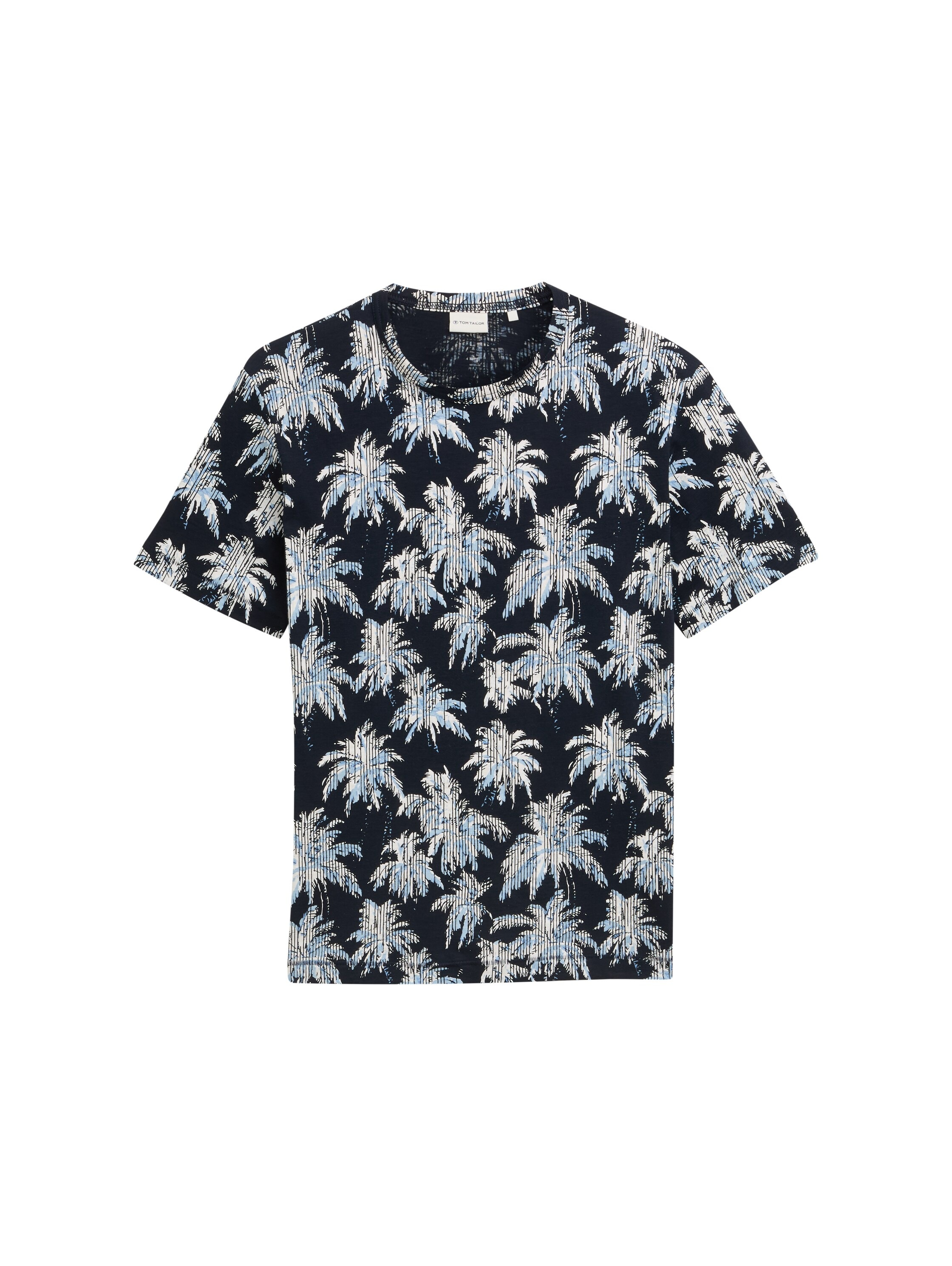 TOM TAILOR T-Shirt, mit All-Over Palmen Print