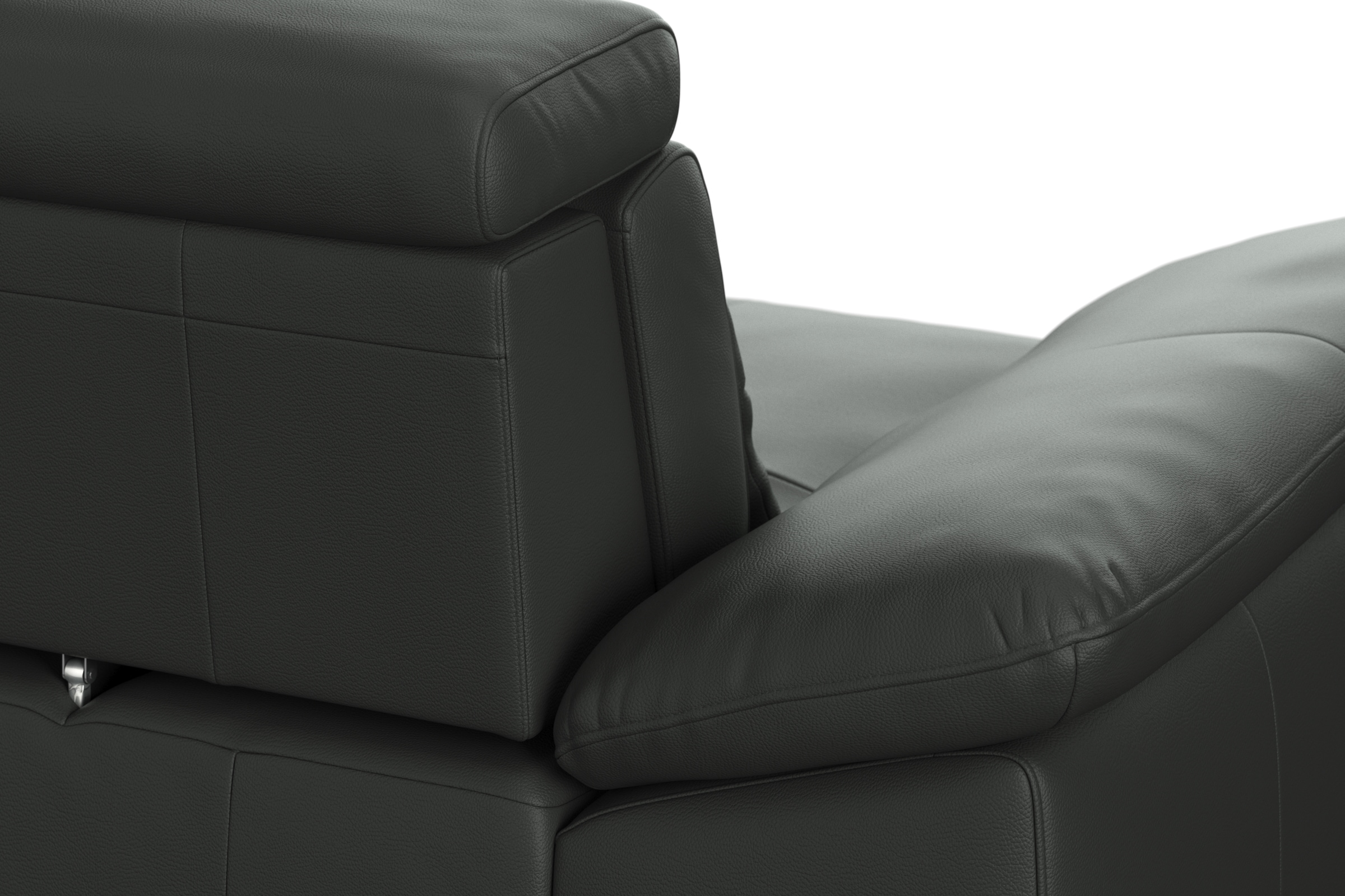 sit&more Ecksofa »Cabrio L-Form, mit Sitztiefenverstellung, Arm- und Kopfteilverstellung«, 2 Nierenkissen, Federkern, optional Bettfunktion und Stauraum