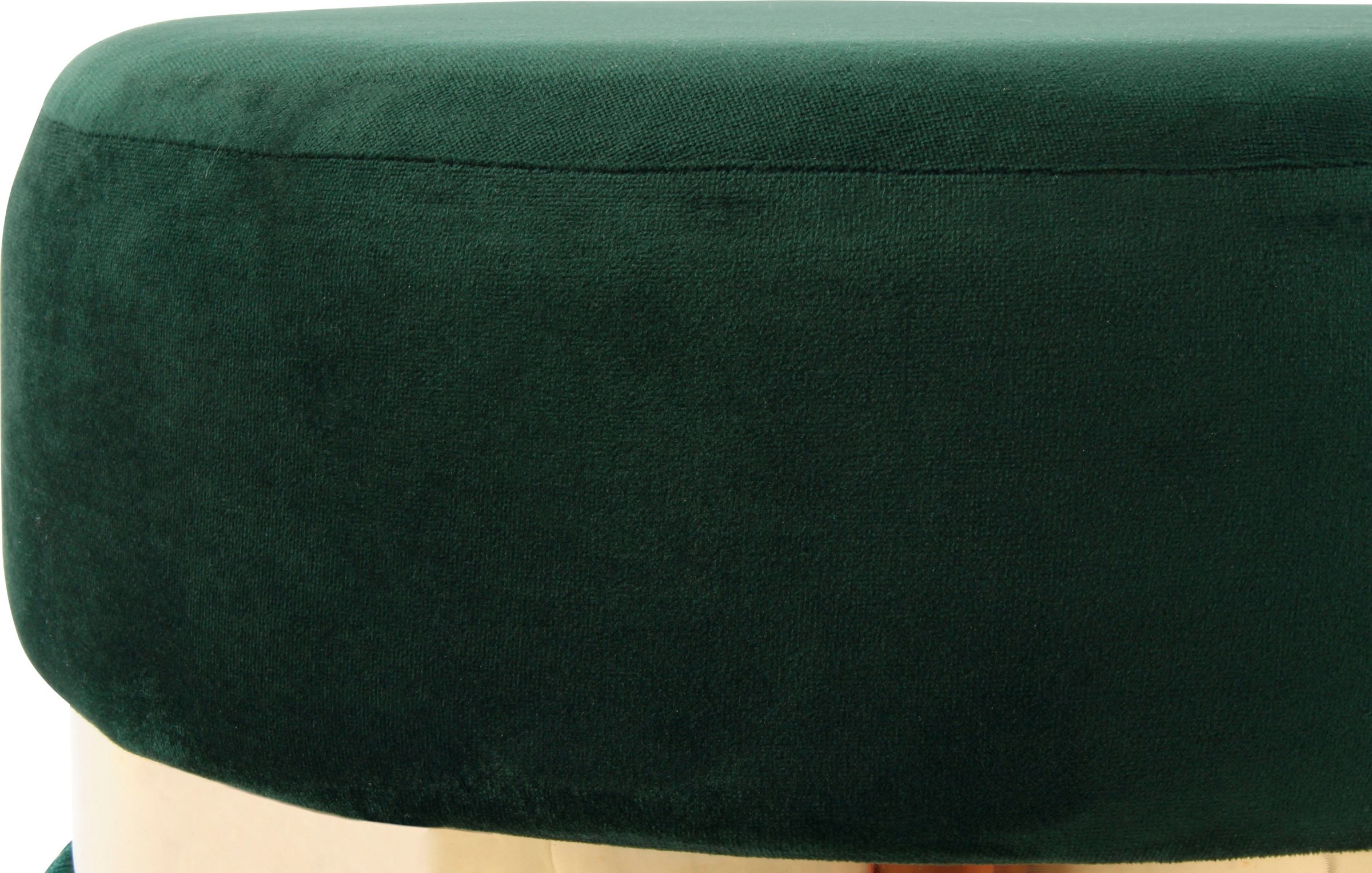 Kayoom Sitzhocker »Hocker Rebecca 925, Sitzpouf in runder Form,mit samtigem Bezug«, (1 St.), pflegeleicht, modern, vielseitig verwendbar, Sitzfläche gepolstert