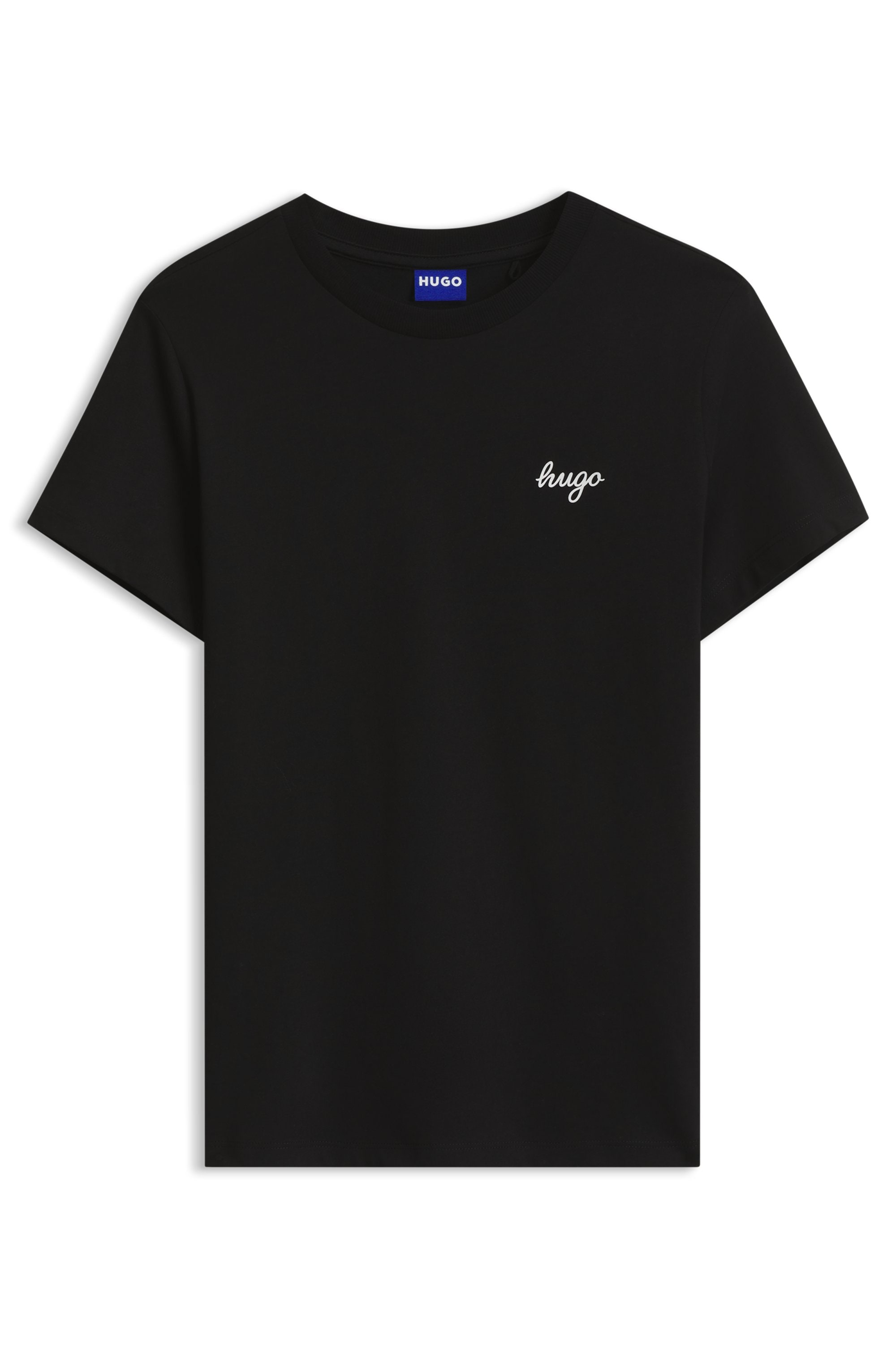 HUGO T-Shirt "Damatee" mit Logoschriftzug, reine Baumwolle