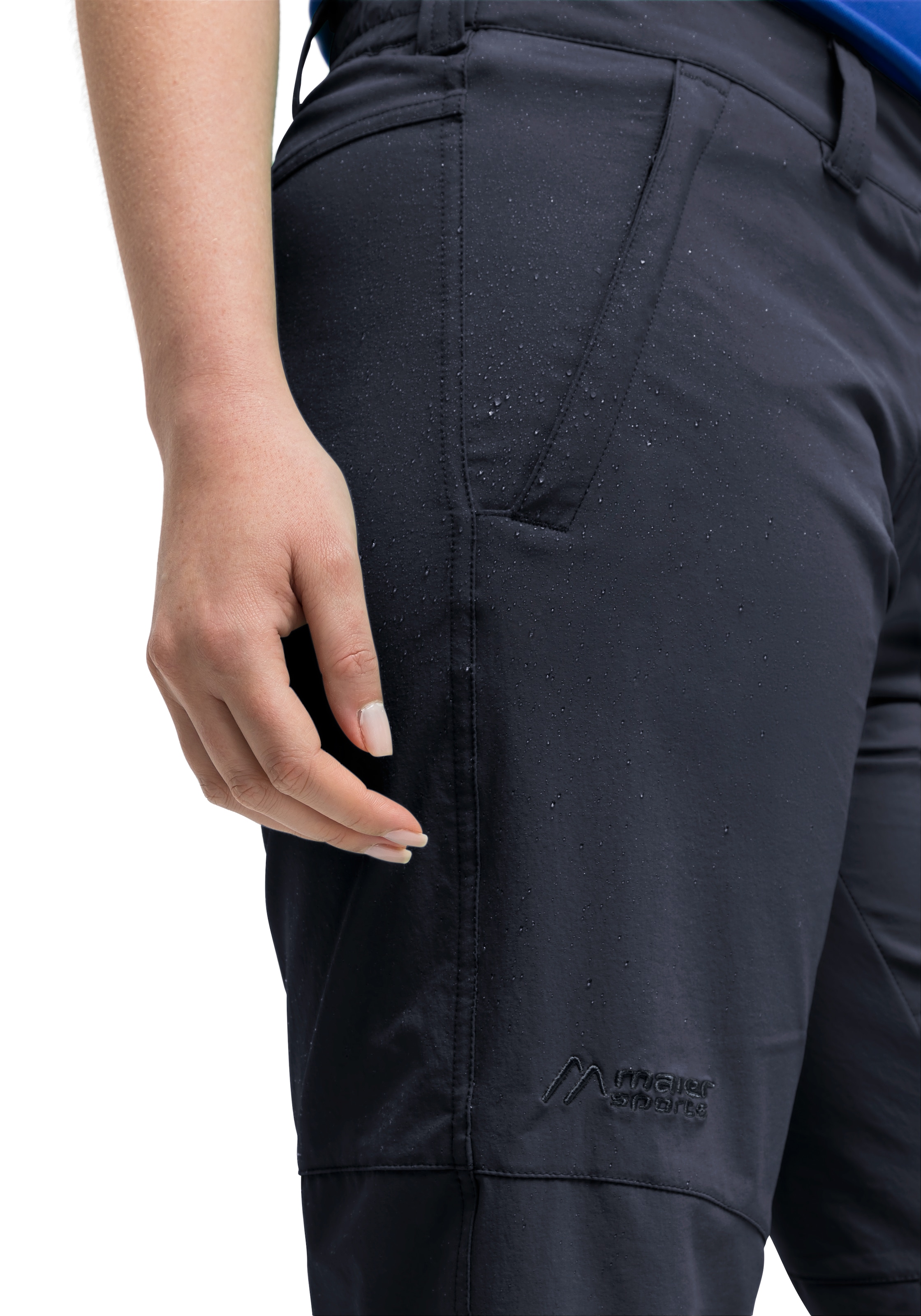 Maier Sports Funktionsshorts »Lawa«, Damen Shorts, kurze Wanderhose, Outdoorhose mit 2 Taschen, Regular Fit