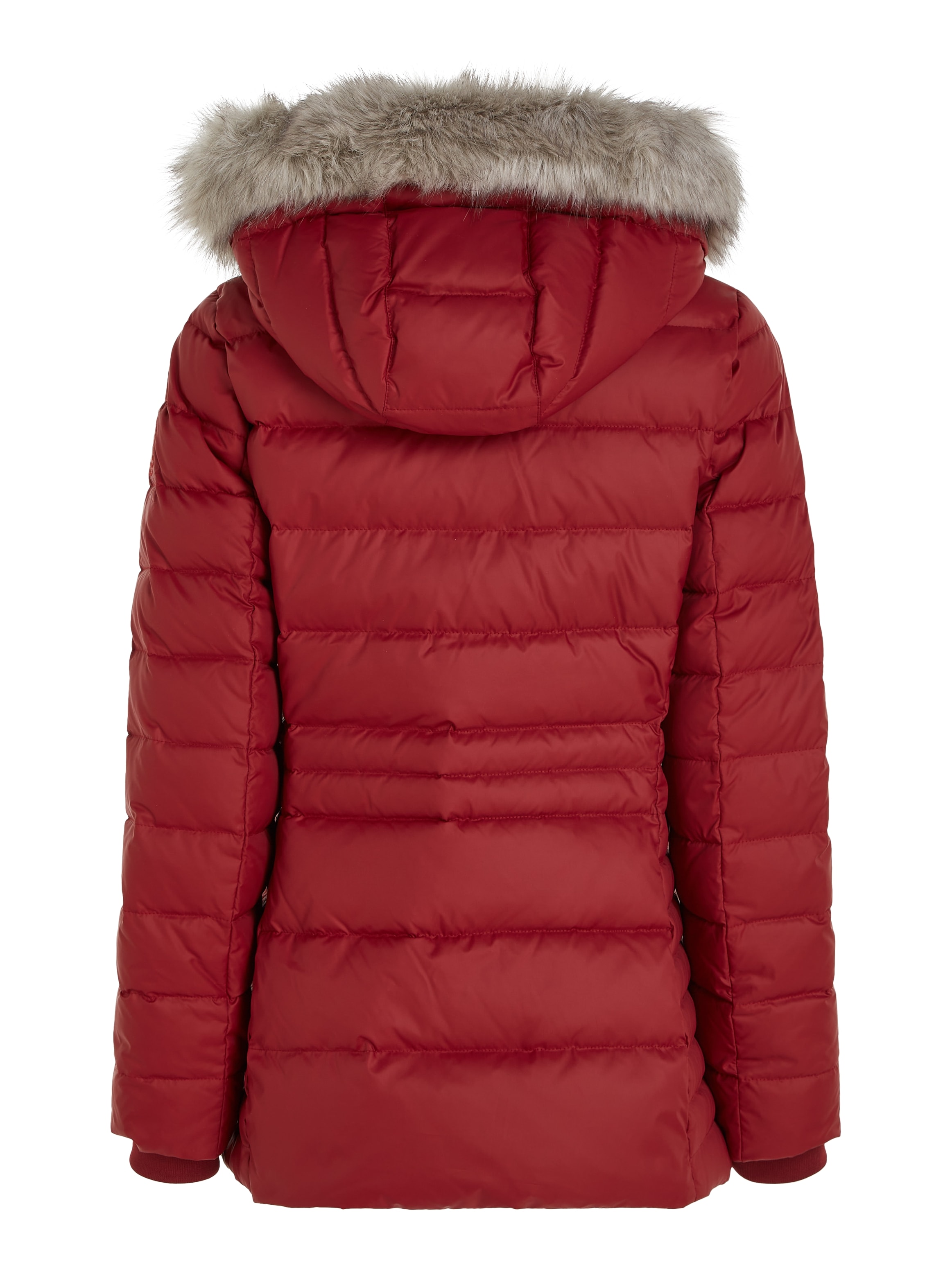 Tommy Hilfiger Daunenjacke »TYRA DOWN JACKET WITH FUR«, mit Kapuze, mit Kunstpelz-Besatz an Kapuze