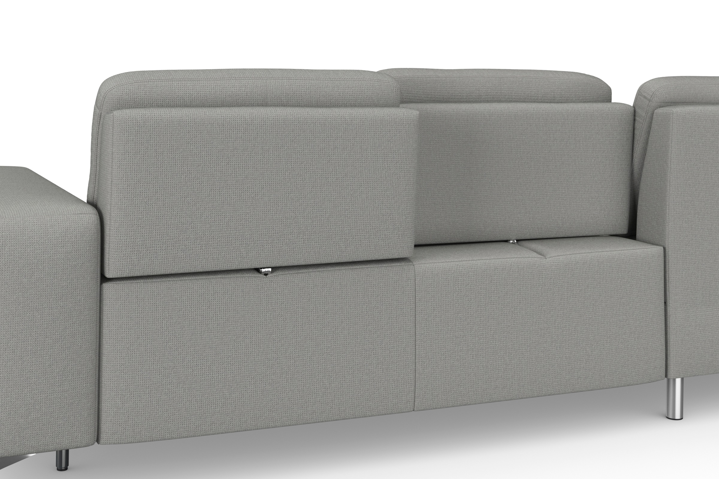 sit&more Ecksofa »Baviene L-Form«, inklusive Sitztiefenverstellung und Federkern, wahlweise Bettfunktion
