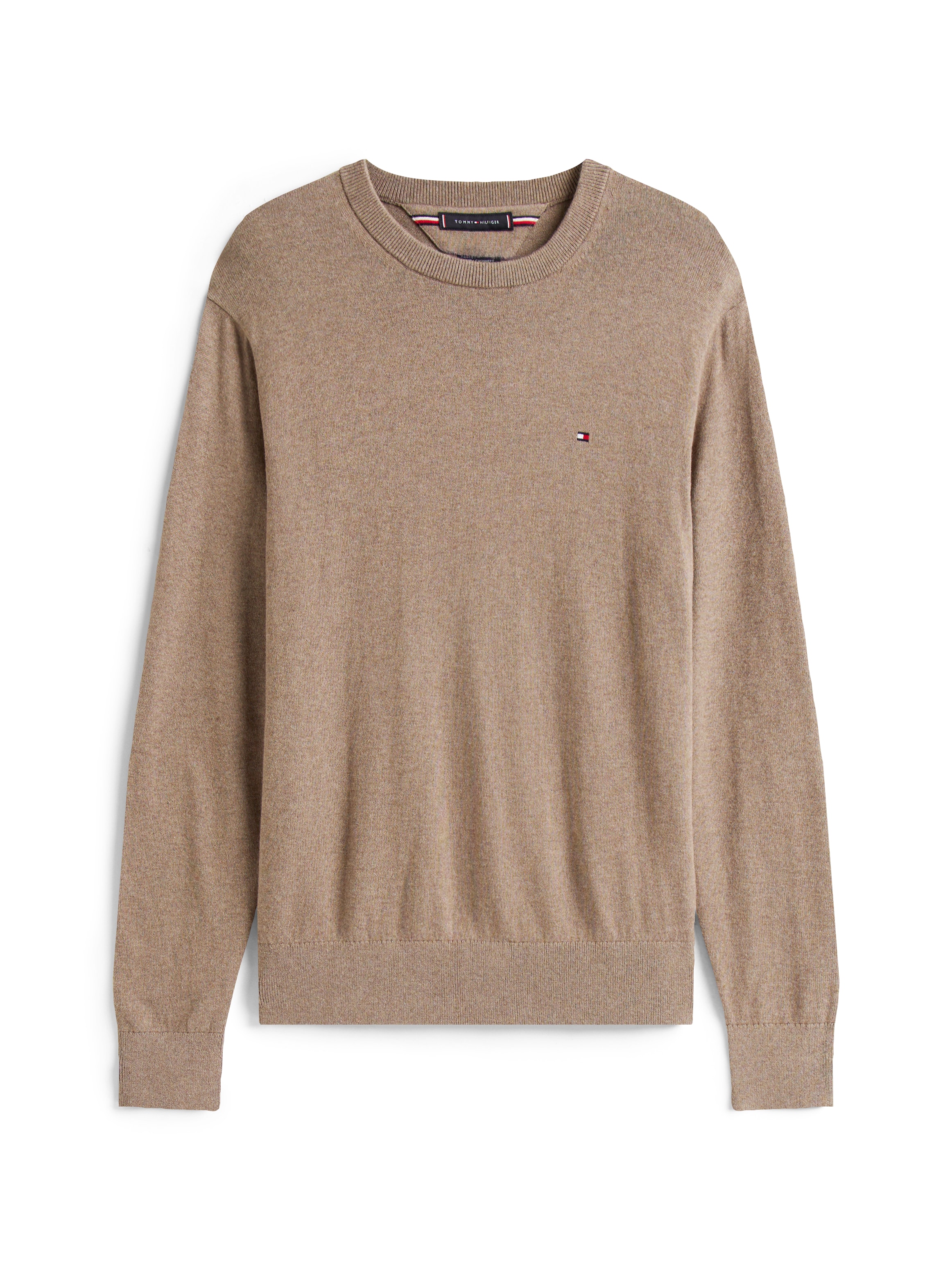 Tommy Hilfiger Rundhalspullover »PIMA ORG CTN CASHMERE CREW NECK«