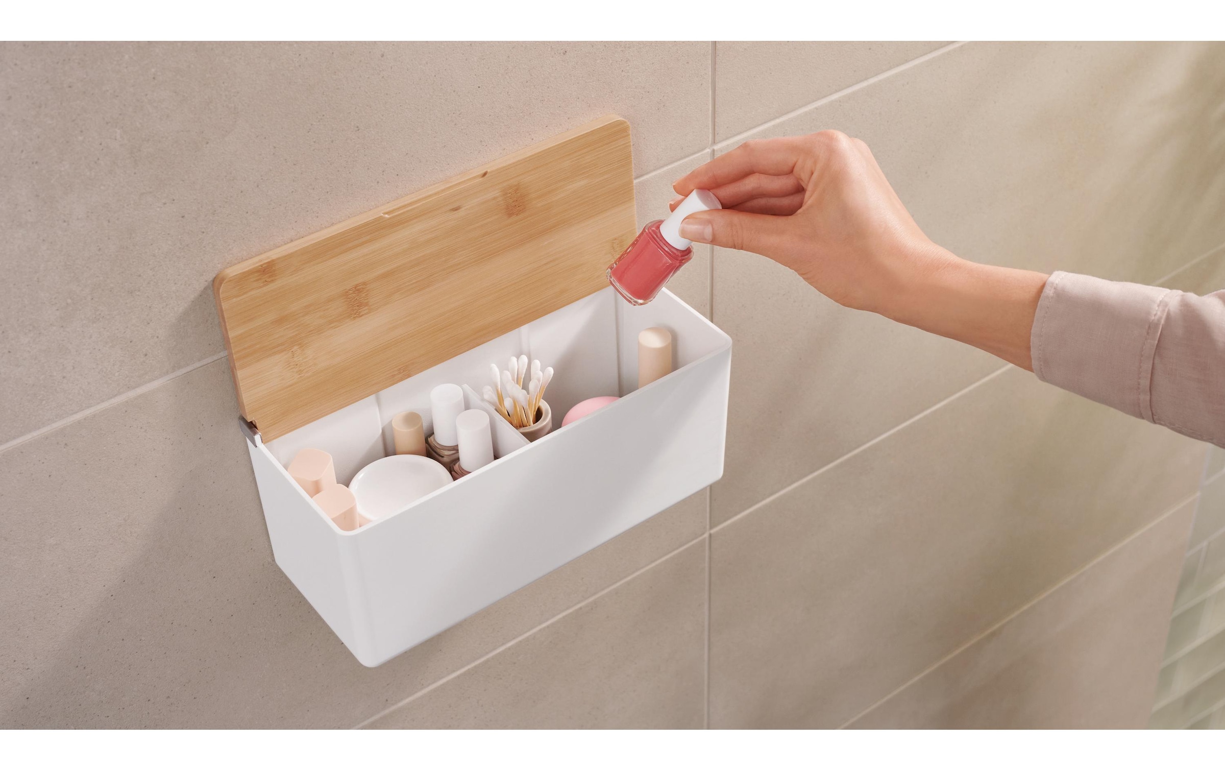 tesa Aufbewahrungsbox »L, Weiss«