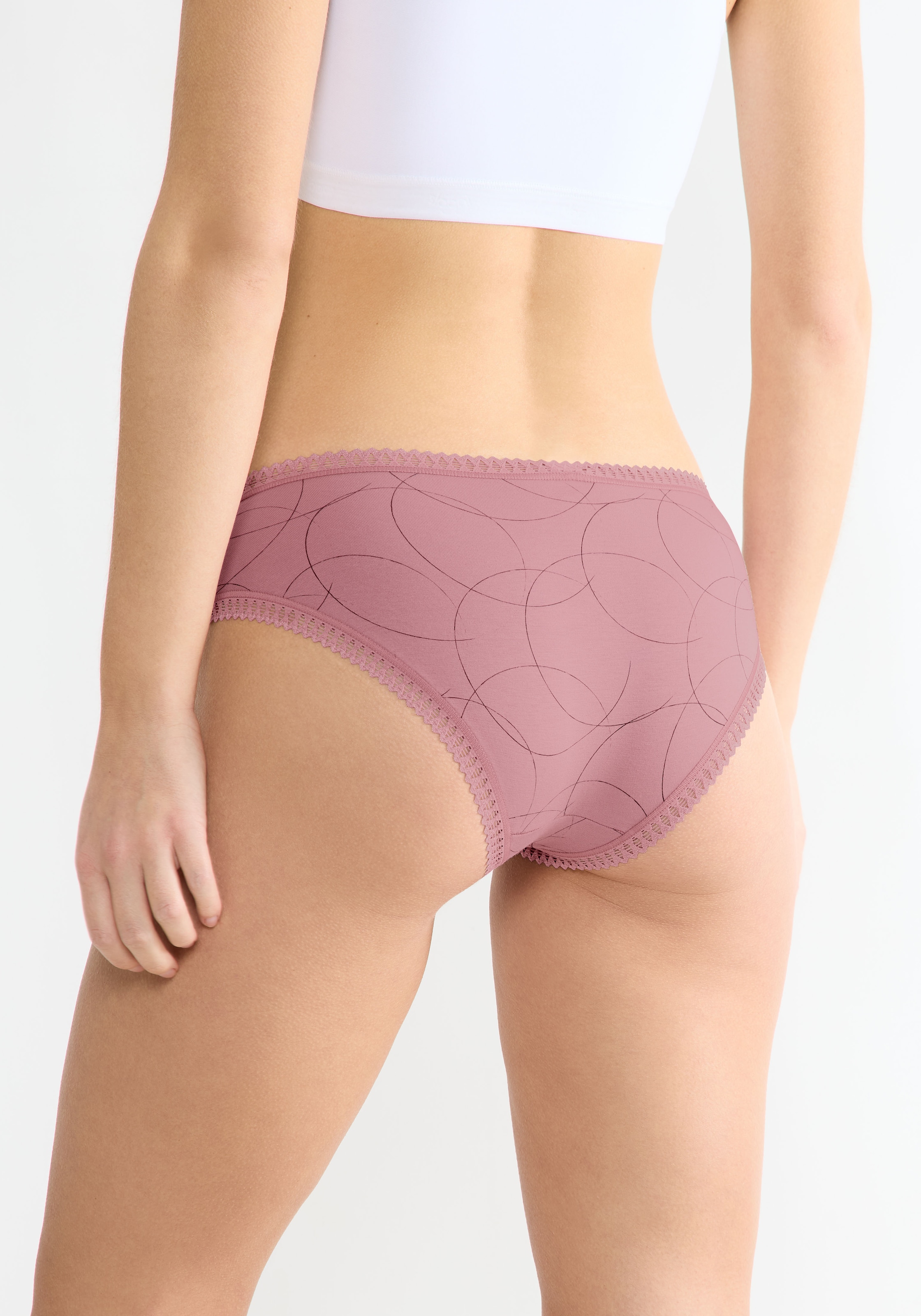 sloggi Hipster »GO Crush«, (3er Pack), Spitze, elastisch, weich, Multipack, Baumwollmix