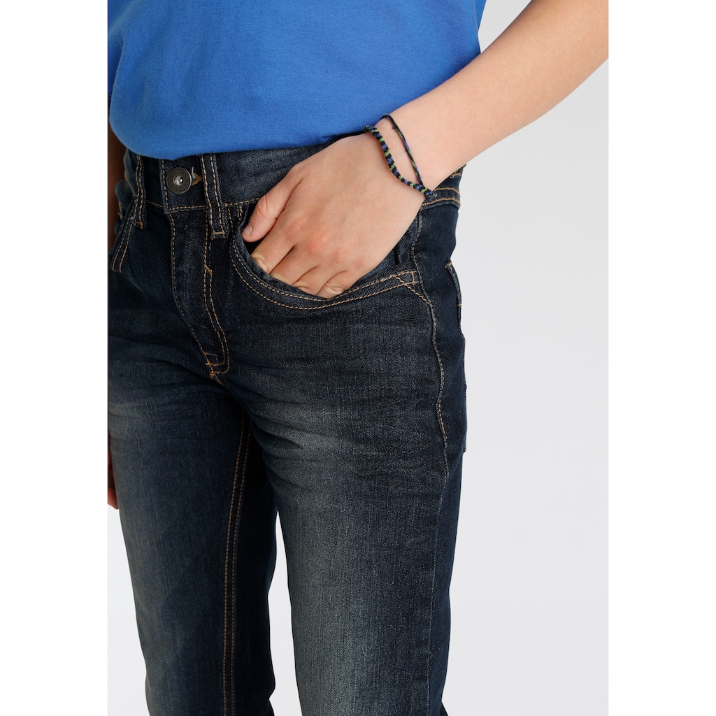 Arizona Stretch-Jeans »regular fit Jeans«, mit schmalem Bein