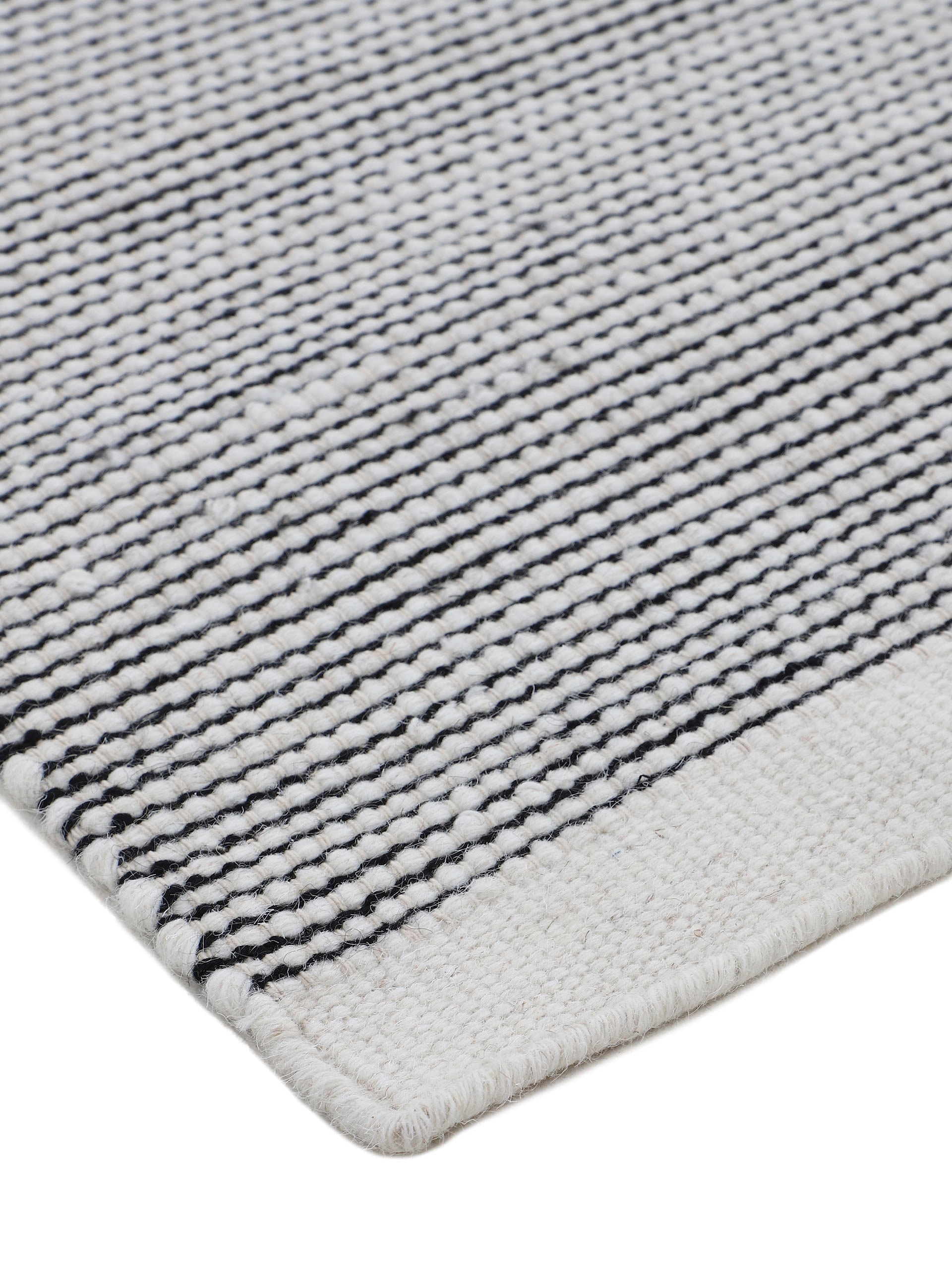 carpetfine Wollteppich »Mona,  auch als Läufer«, rechteckig, 5 mm Höhe, 80% Wolle, Wendeteppich aus Wolle/Baumwolle, Wohnzimmer