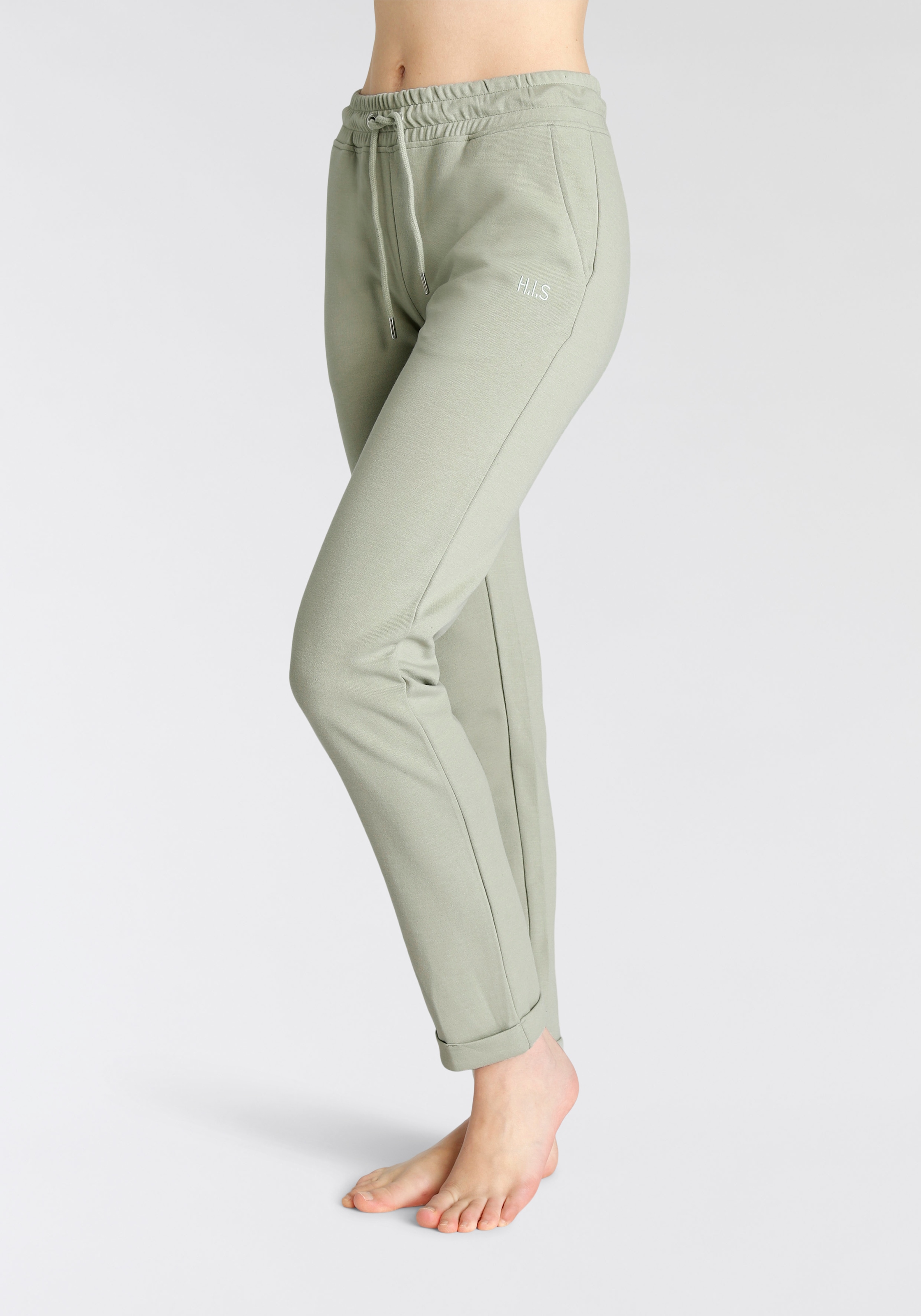 H.I.S Sweathose, Schlupfhose mit kleinem Aufschlag am Saum, Loungewear