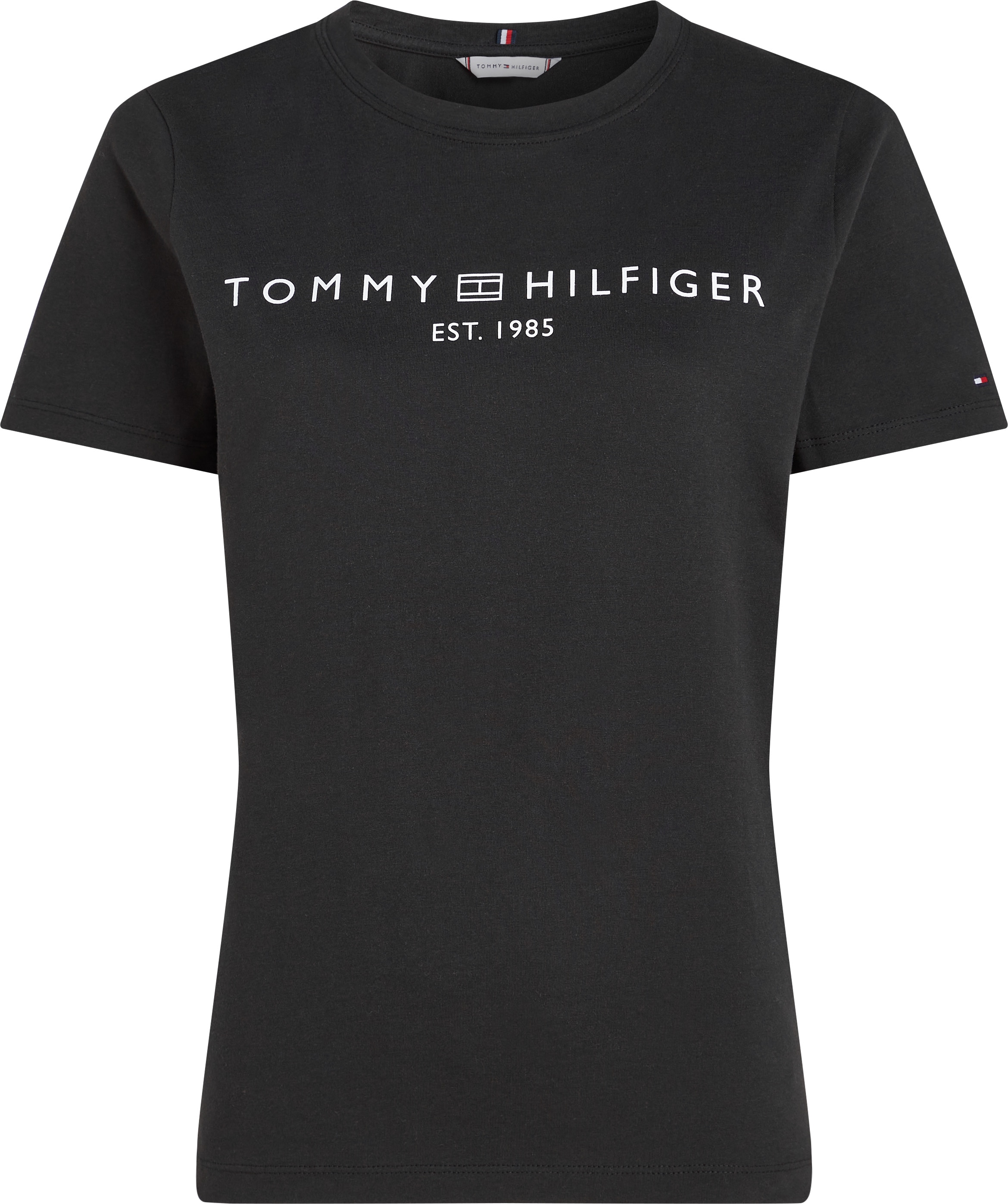 Tommy Hilfiger T-Shirt »REG CORP LOGO C-NK SS«, mit Logoschriftzug