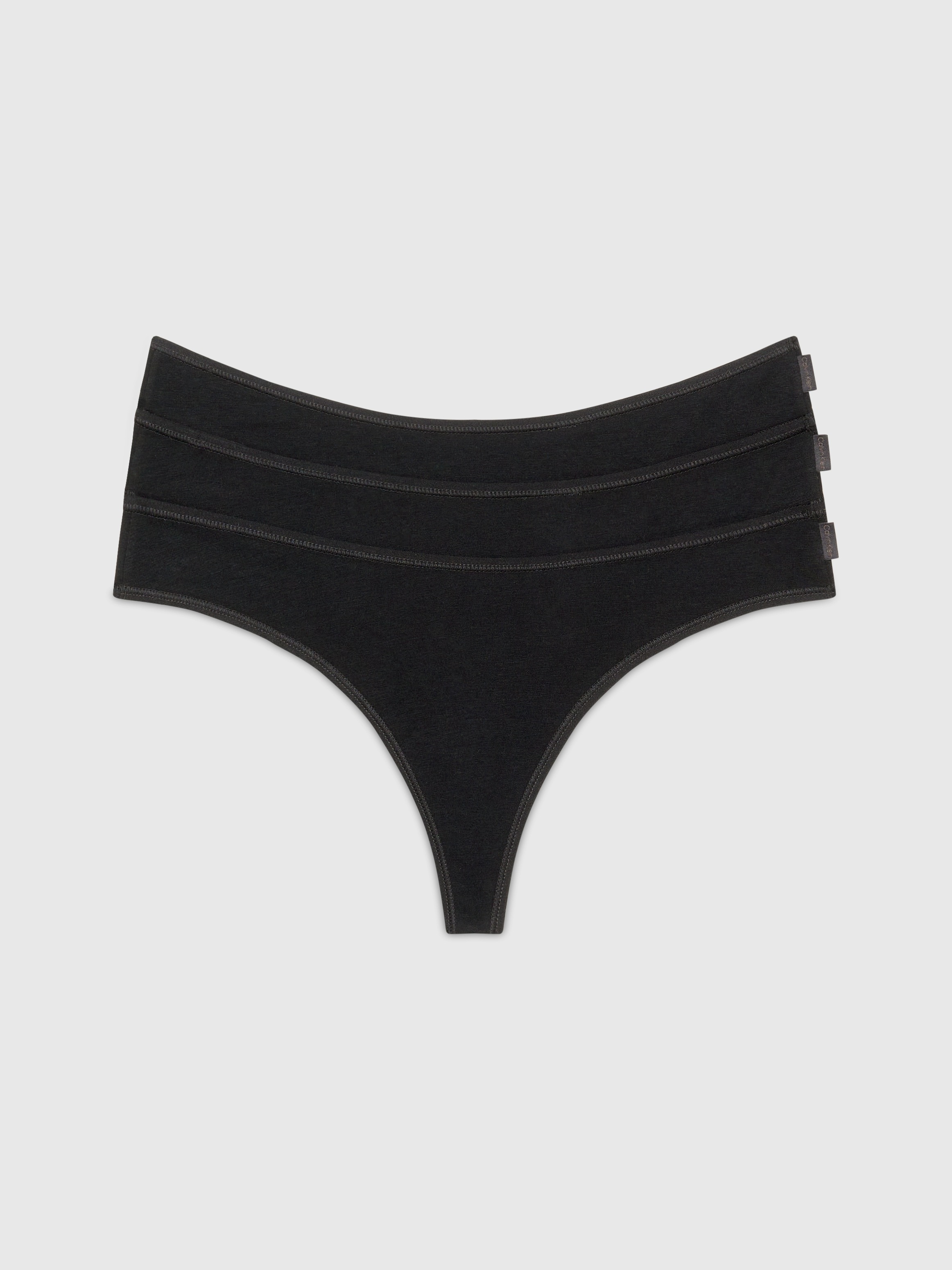 Calvin Klein Underwear Tanga »3 PACK THONG (LOW-RISE)« Packung, 3er-Pack, 3 Stk. mit Markenlabel
