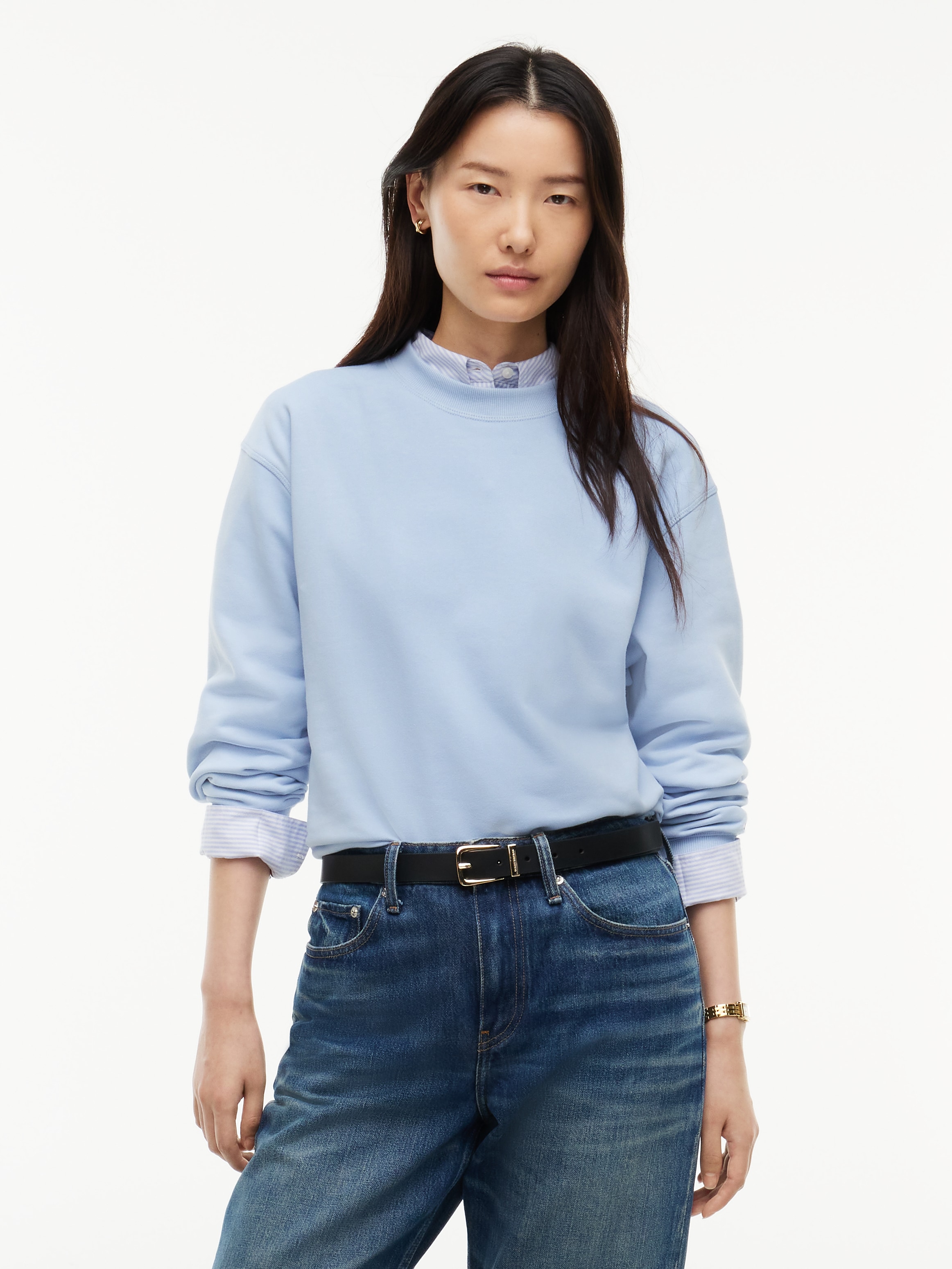 Tommy Hilfiger Sweatshirt "SCRIPT TERRY MDRN C-NK SWTSHIRT", Baumwolle