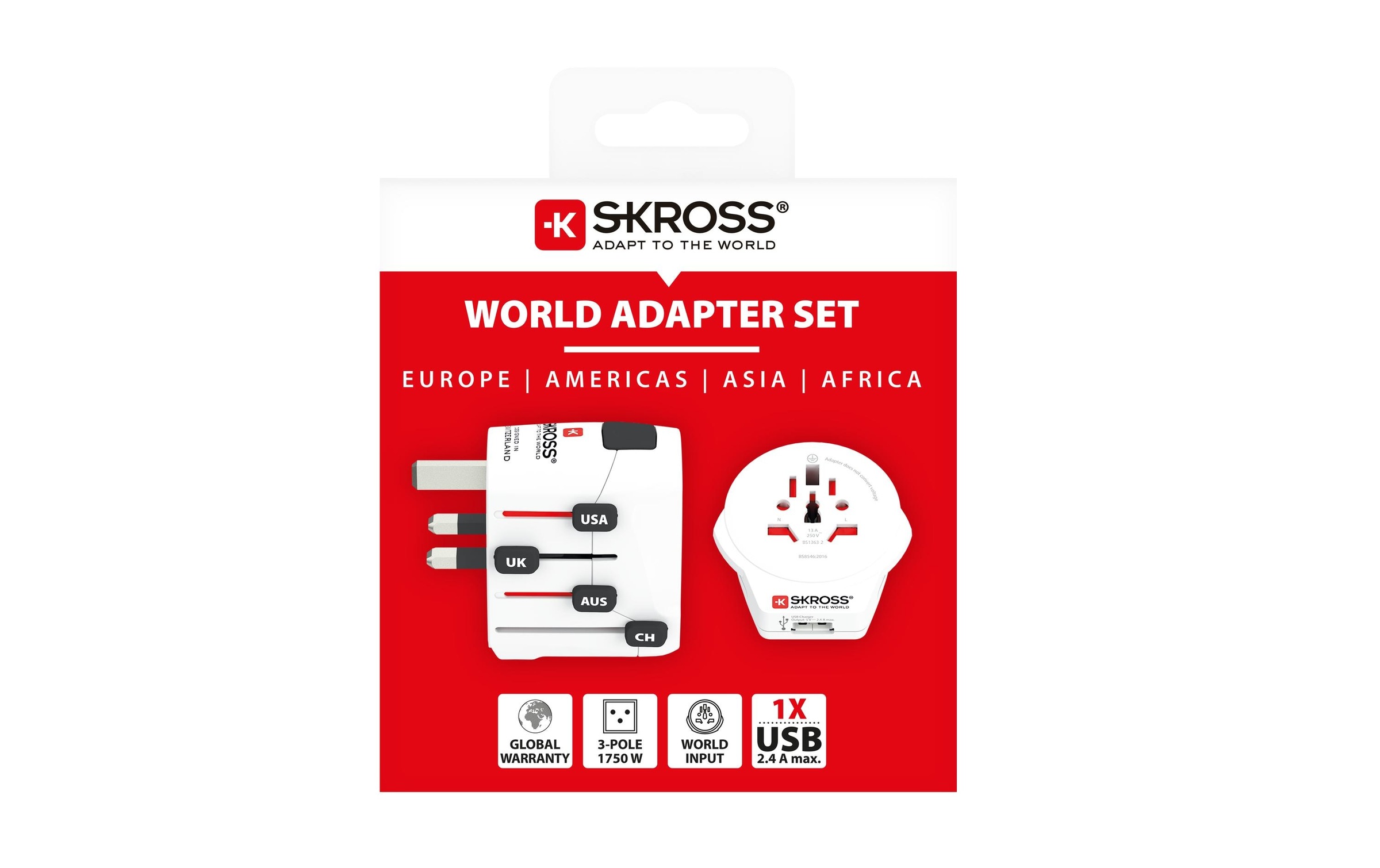 SKROSS Reiseadapter »PRO World & USB«