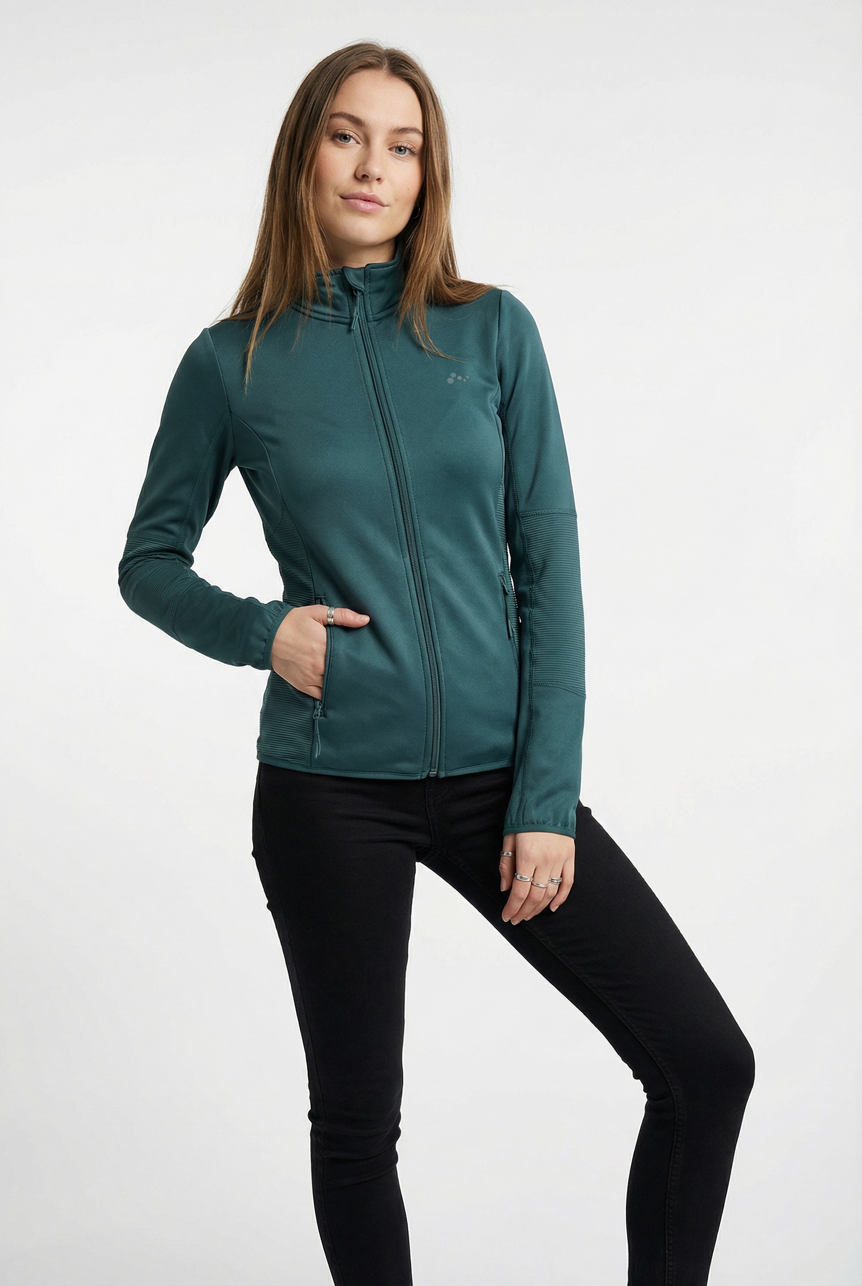 ONLY Play Trainingsjacke "ONPJETTA HN FLEECE JCK - NOOS" ohne Kapuze Regular Fit, aus Polyester und Elasthan, mit Stehkragen