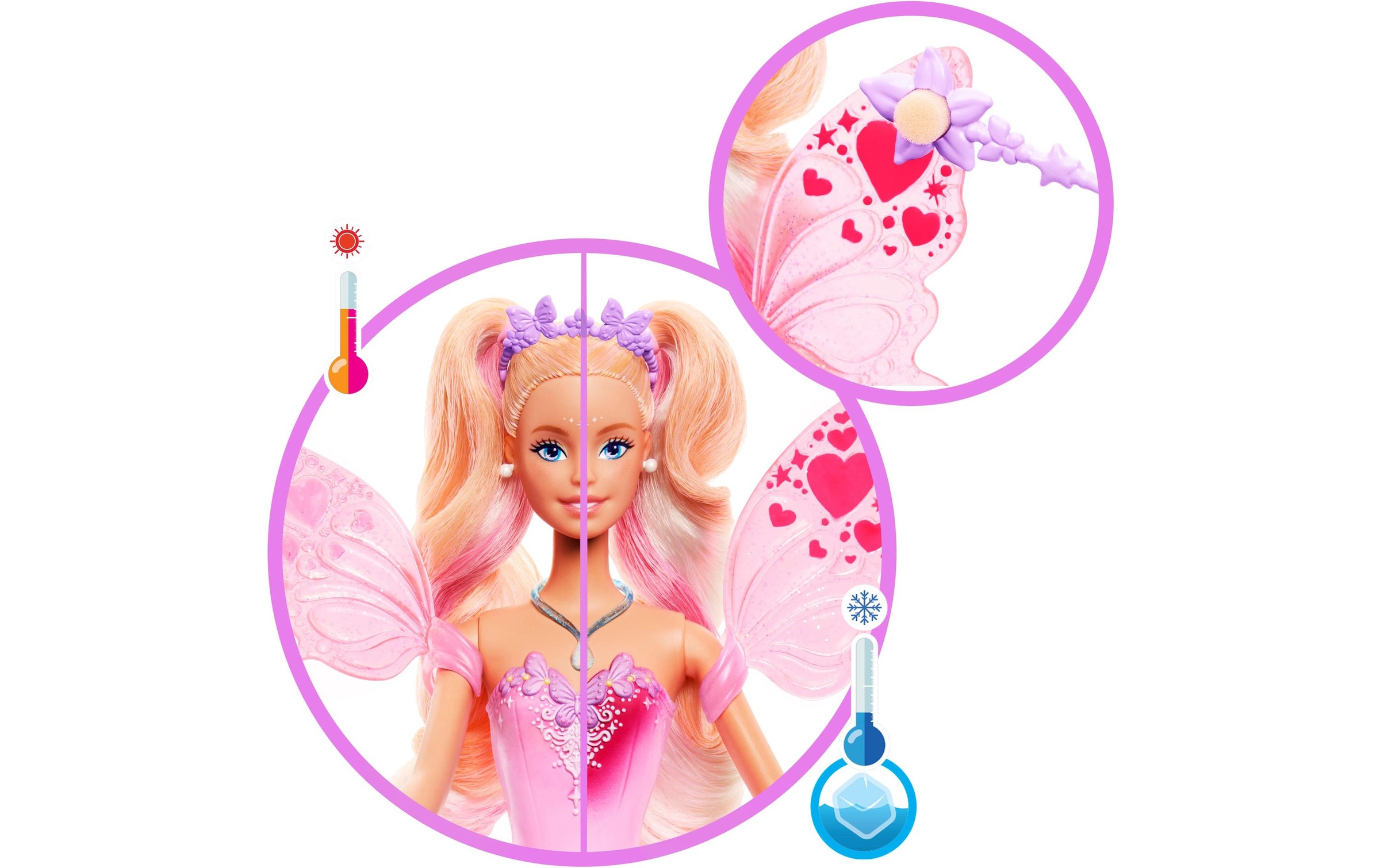 Barbie Anziehpuppe »Fee mit Farbwechseleffekt«